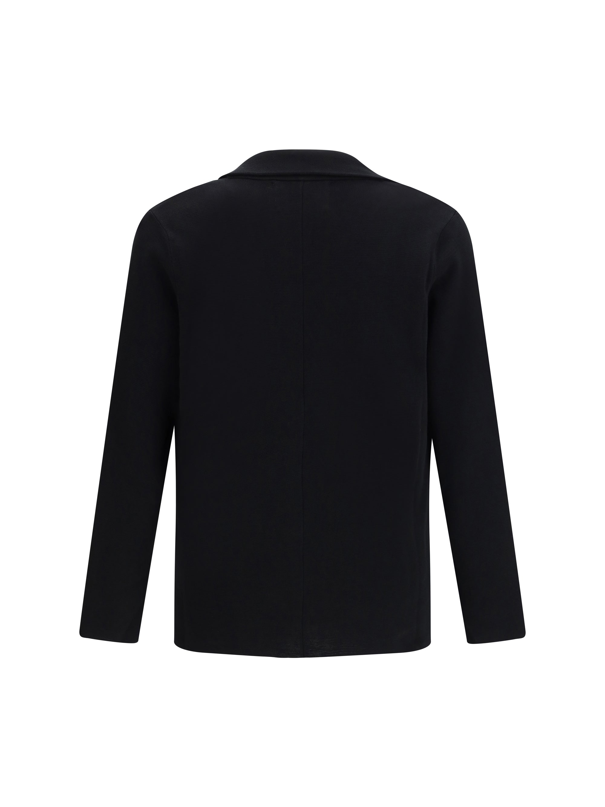 Roberto Collina Knit Blazer — Black, view 2