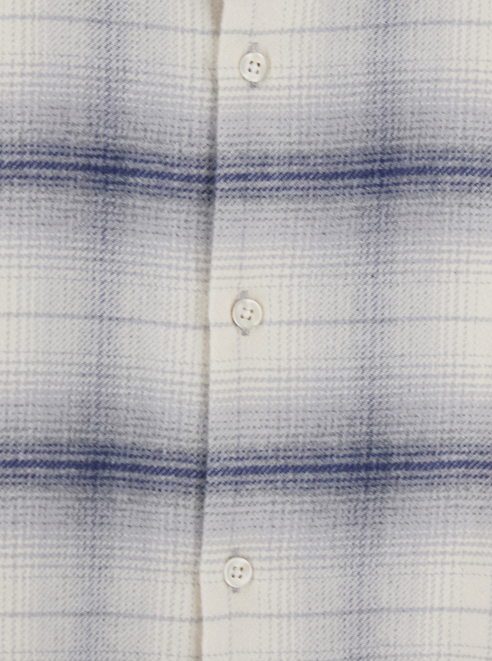 Won Hundred Check Cotton Shirt — Gray, view 3