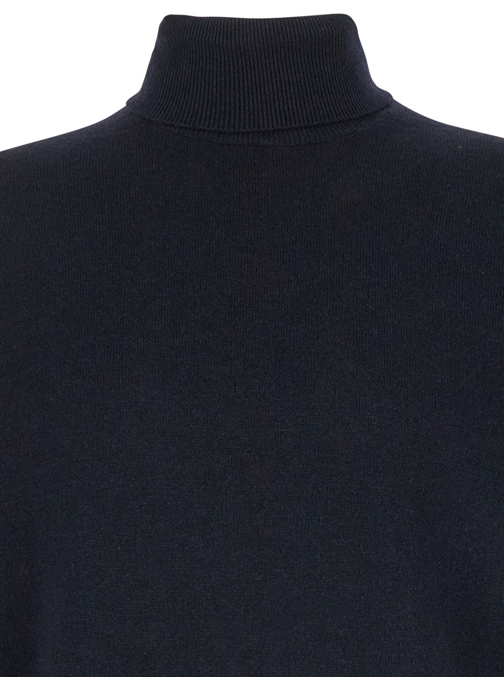 Leplain Merino Wool Blend Turtleneck Sweater — Navy, view 3