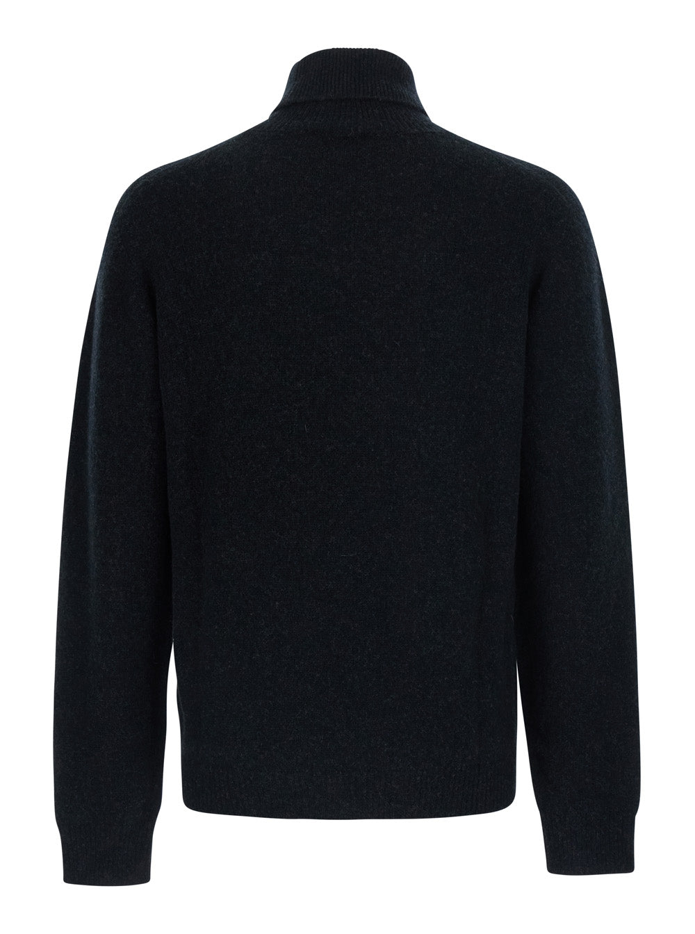 Roberto Collina Virgin Wool Turtleneck Sweater — Black, view 2