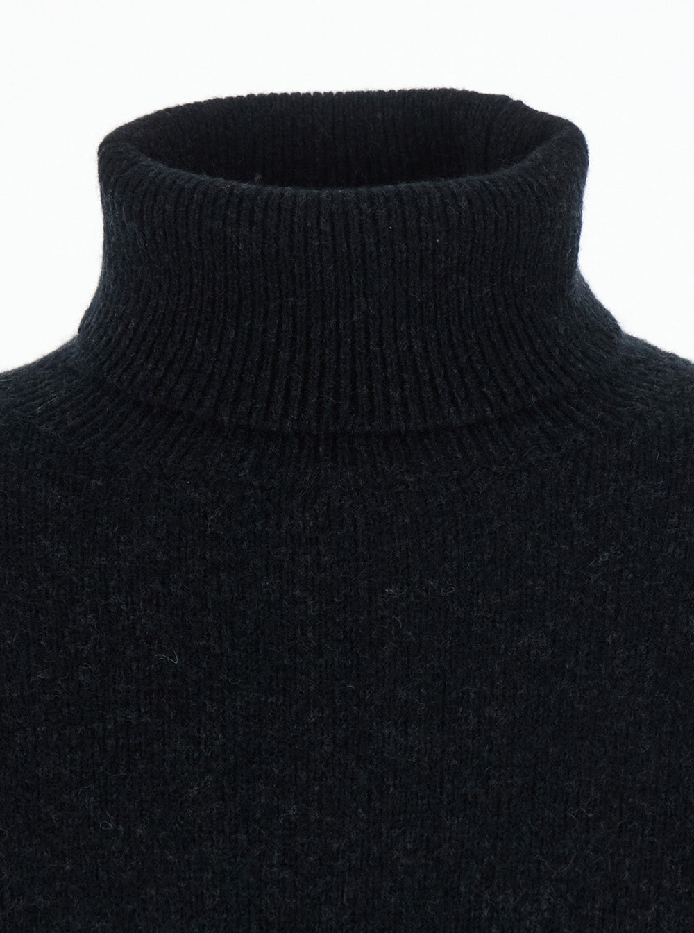 Roberto Collina Virgin Wool Turtleneck Sweater — Black, view 3