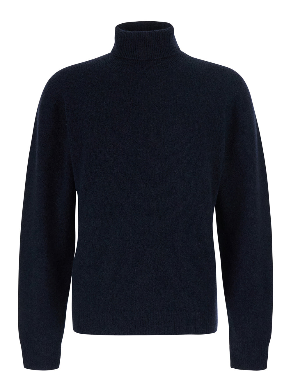 Roberto Collina Virgin Wool Blend Turtleneck Sweater — Blue by Roberto Collina