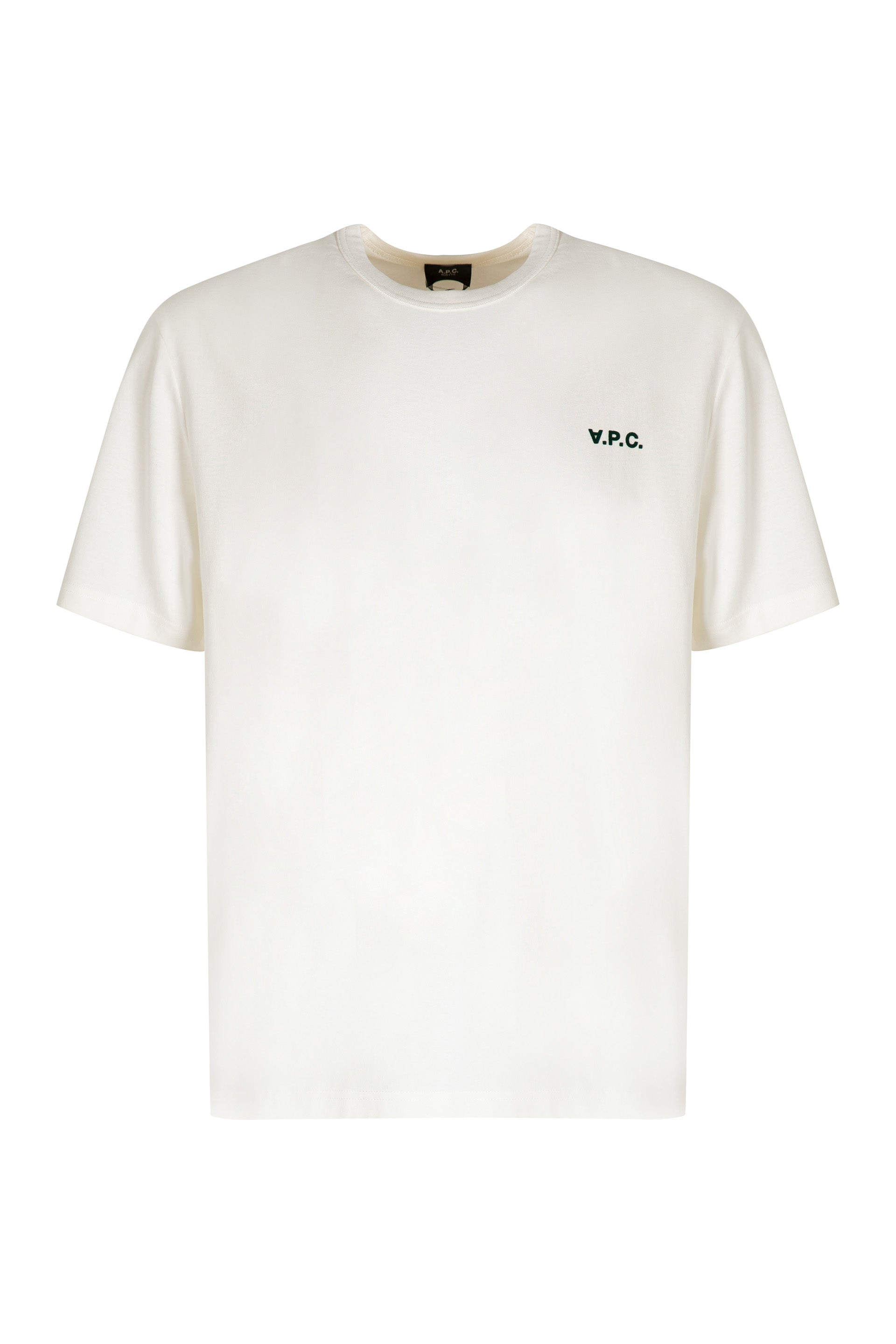 A.P.C. Logo-Embroidered Cotton T-Shirt — White by A.p.c.