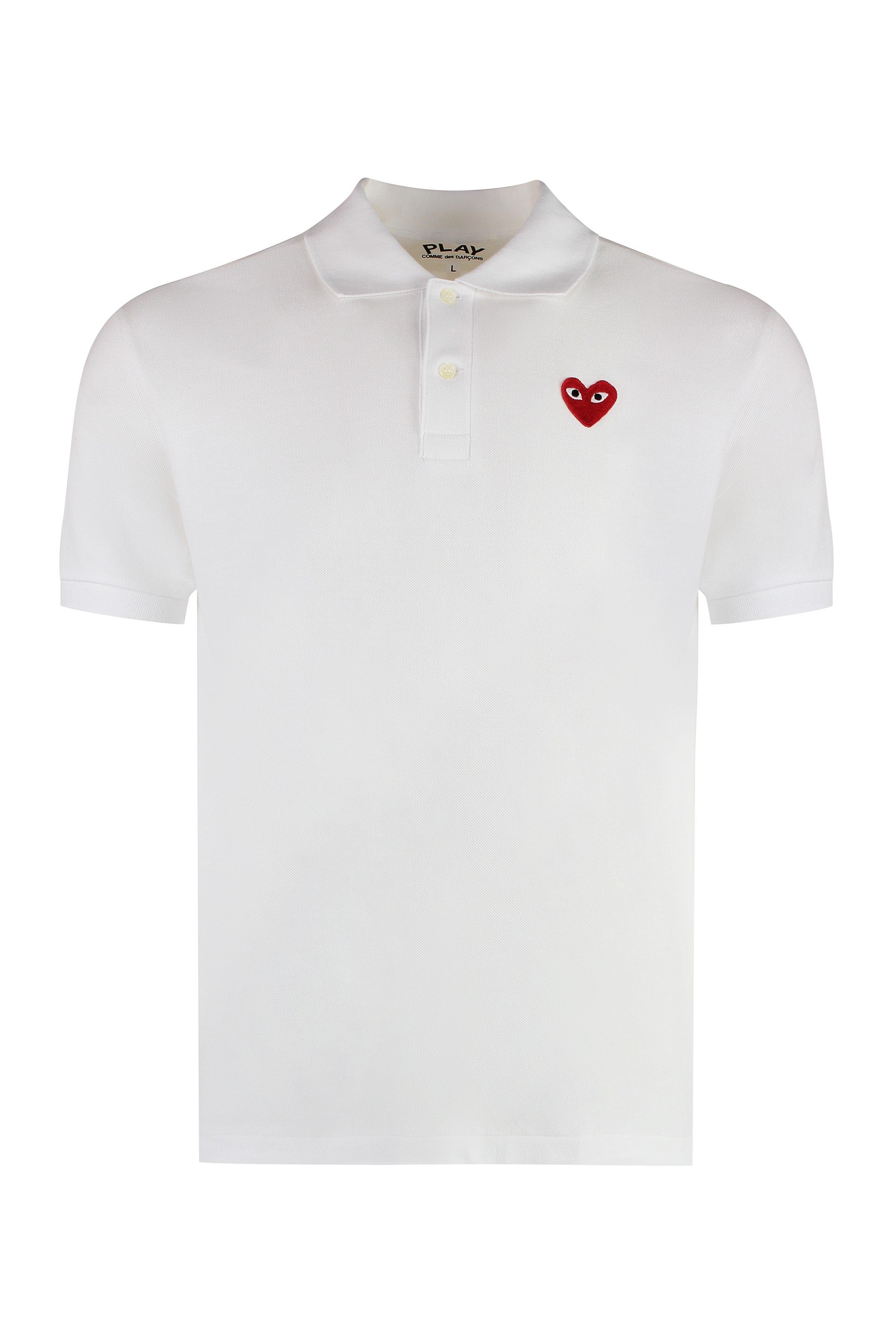 Comme Des GarçOns Play Polo Shirt — White by Comme Des Garçons Play