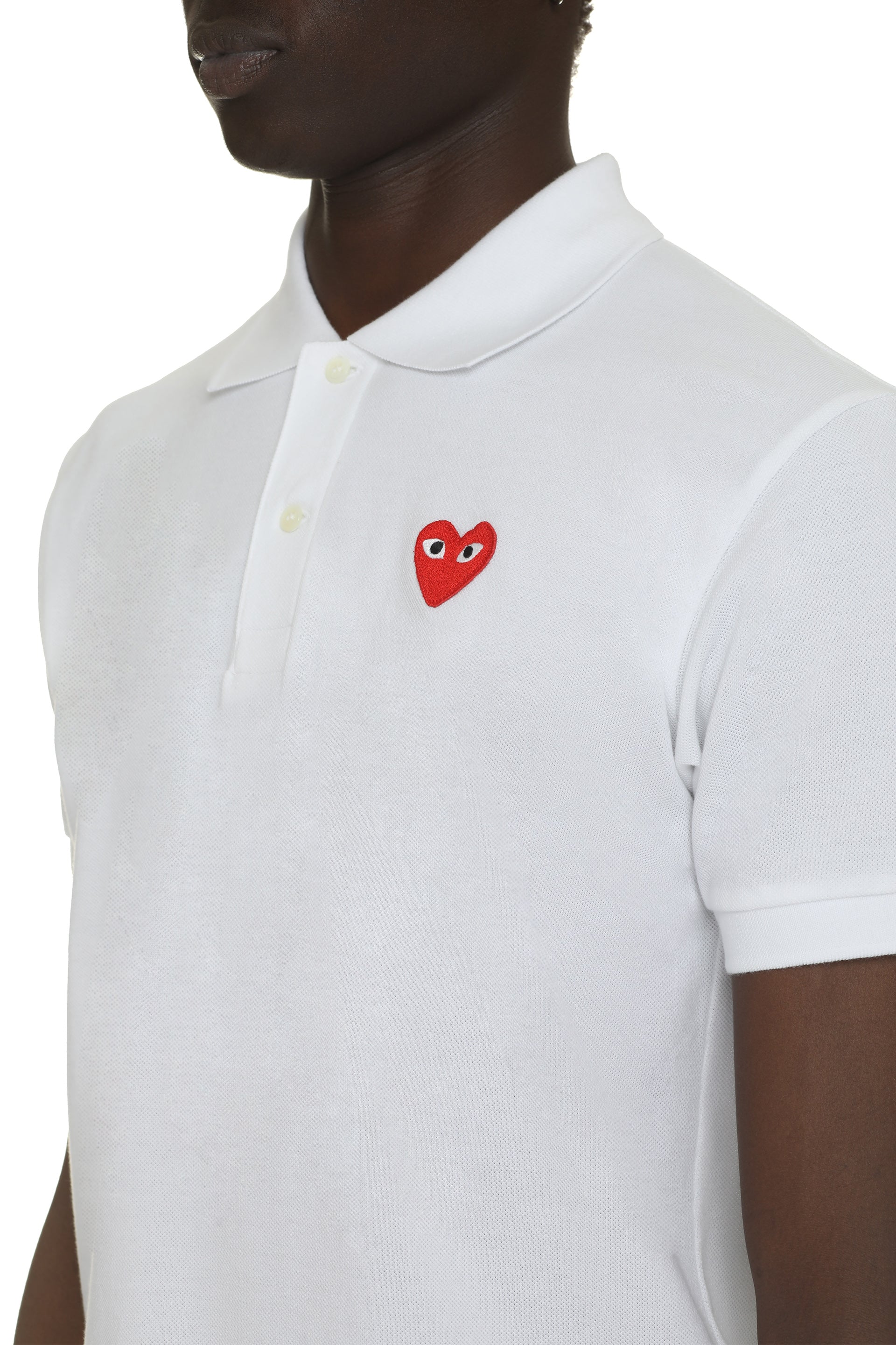 Comme Des GarçOns Play Polo Shirt — White, view 5