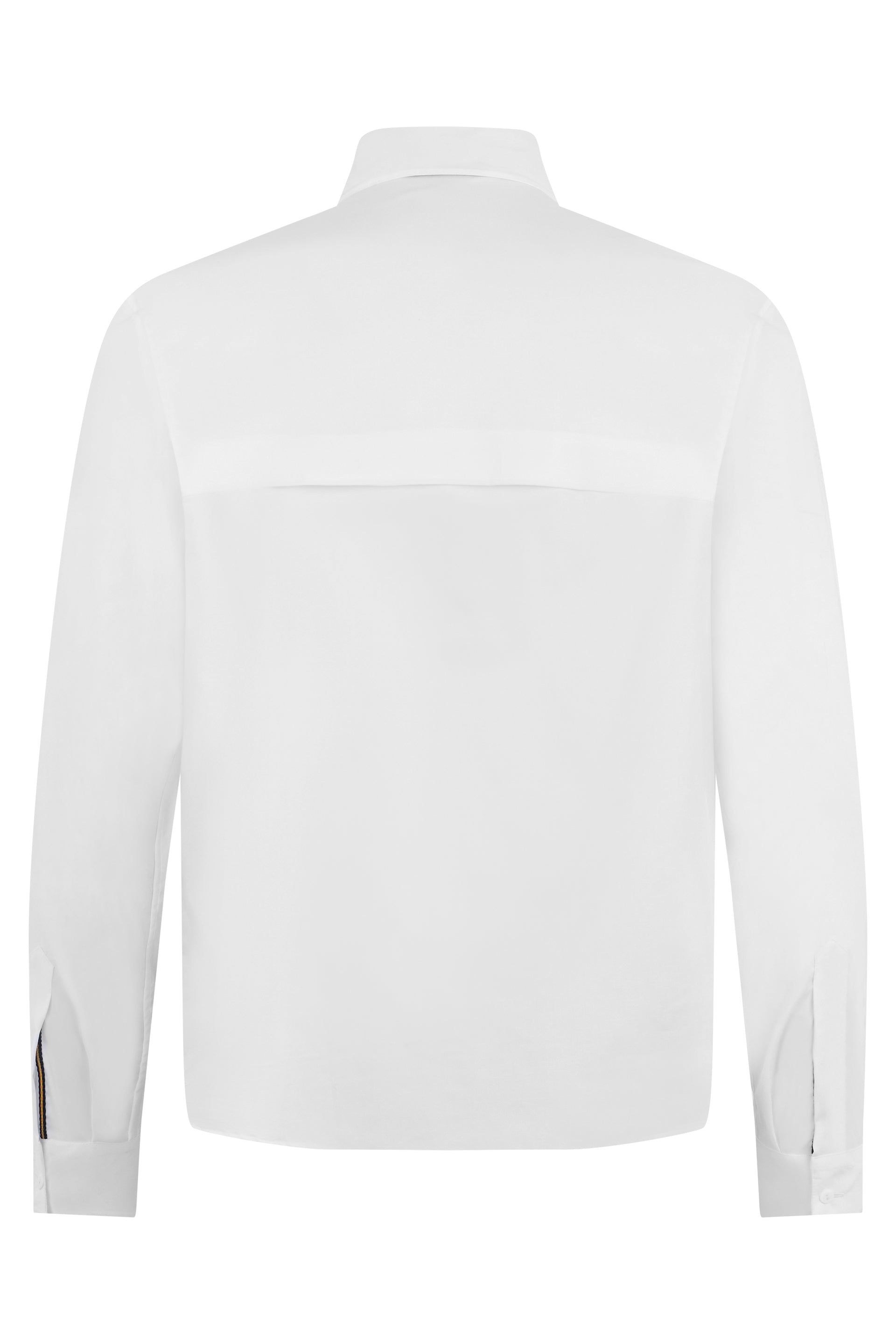K-Way Long-Sleeve Cotton Shirt — White, view 2
