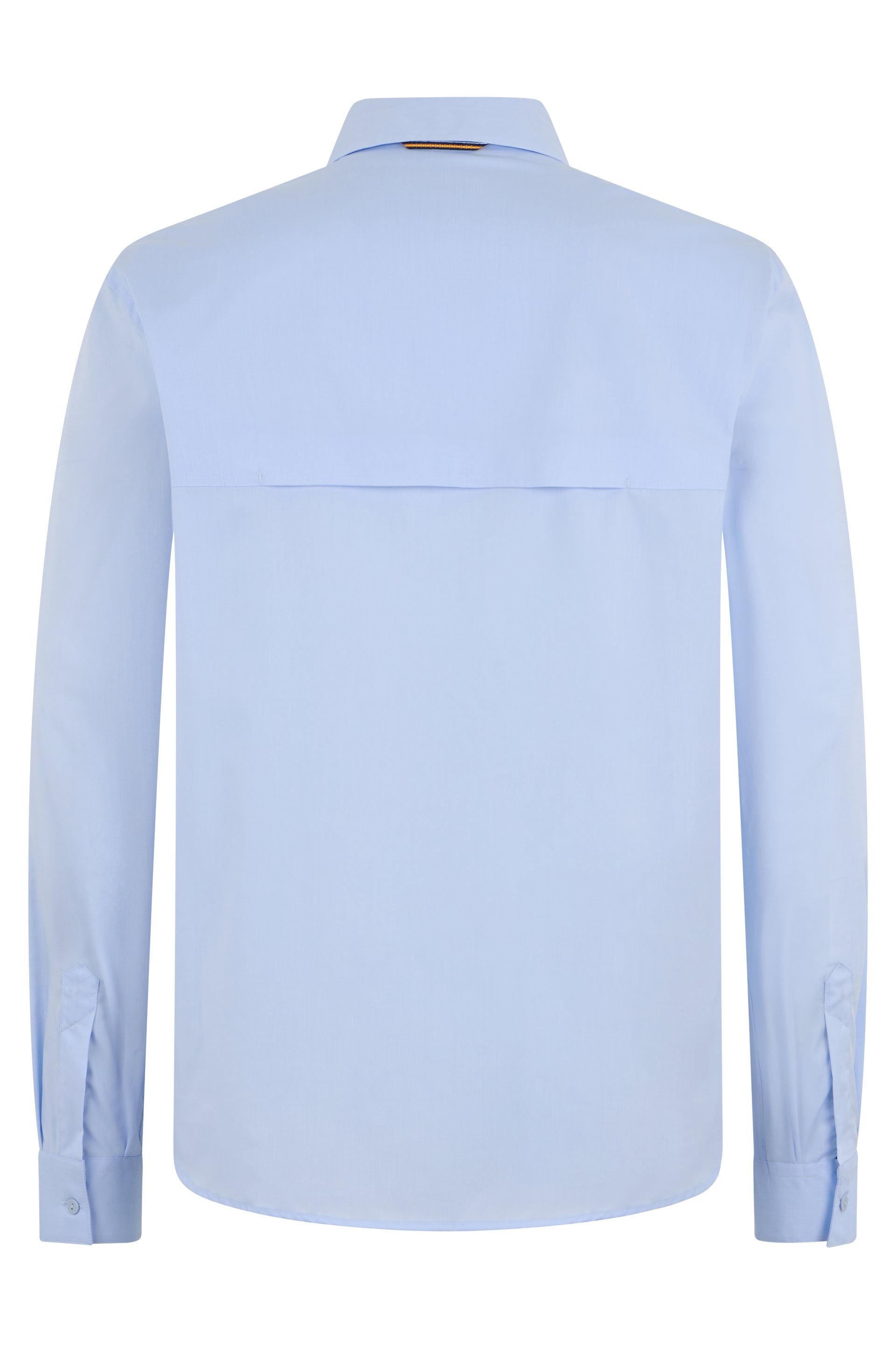 K-Way Long-Sleeved Cotton Shirt — Blue, view 2