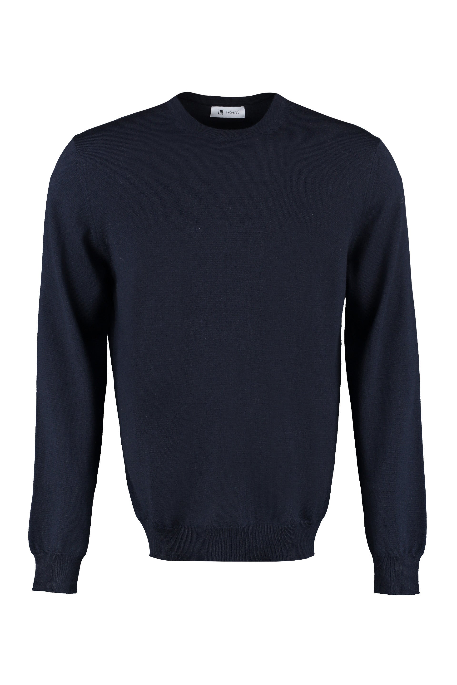 The Alphabet Fine-Gauge Wool Sweater — Blue by The Alphabet