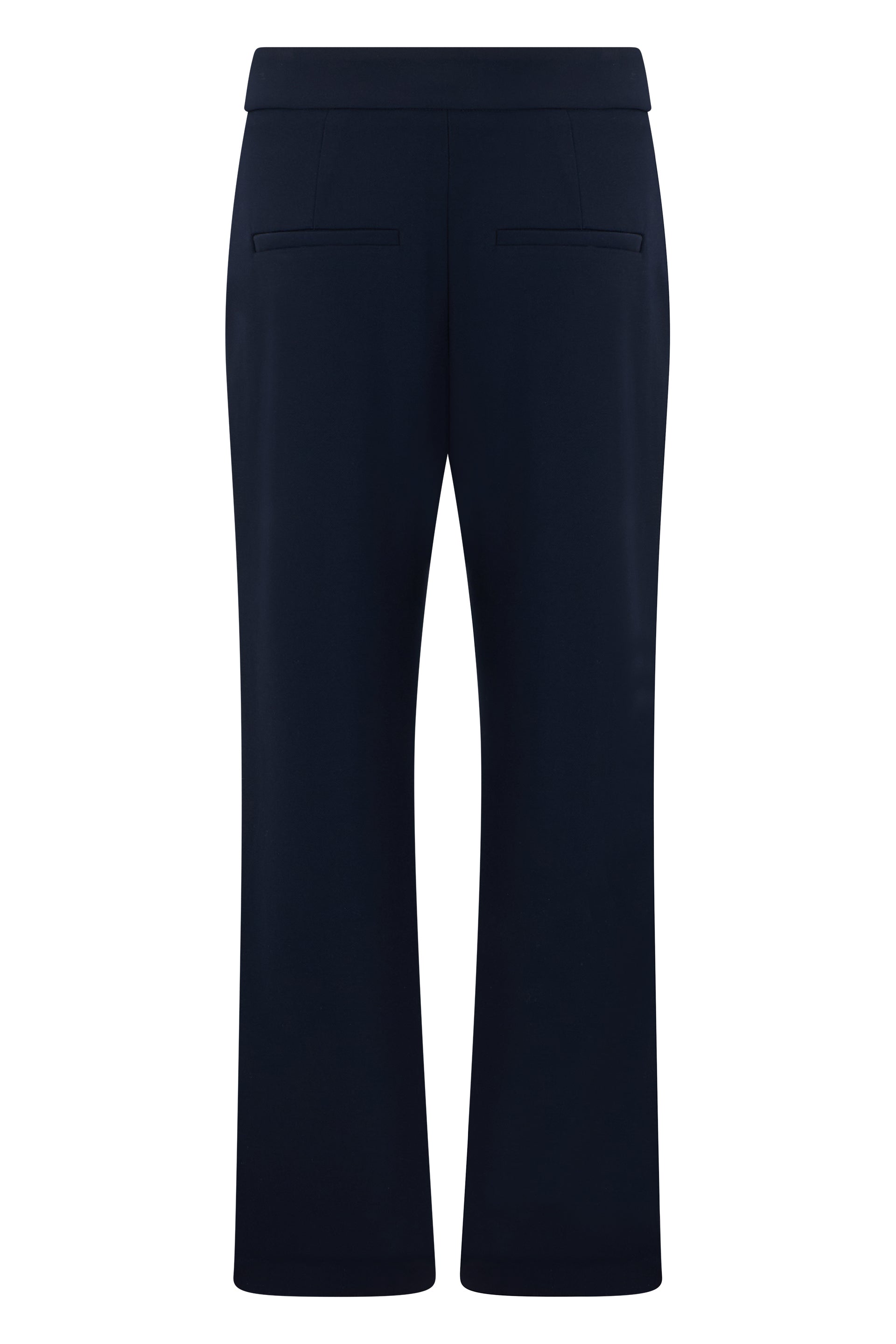 Veronica Beard Decorative Button Detail Trousers — Navy, view 2