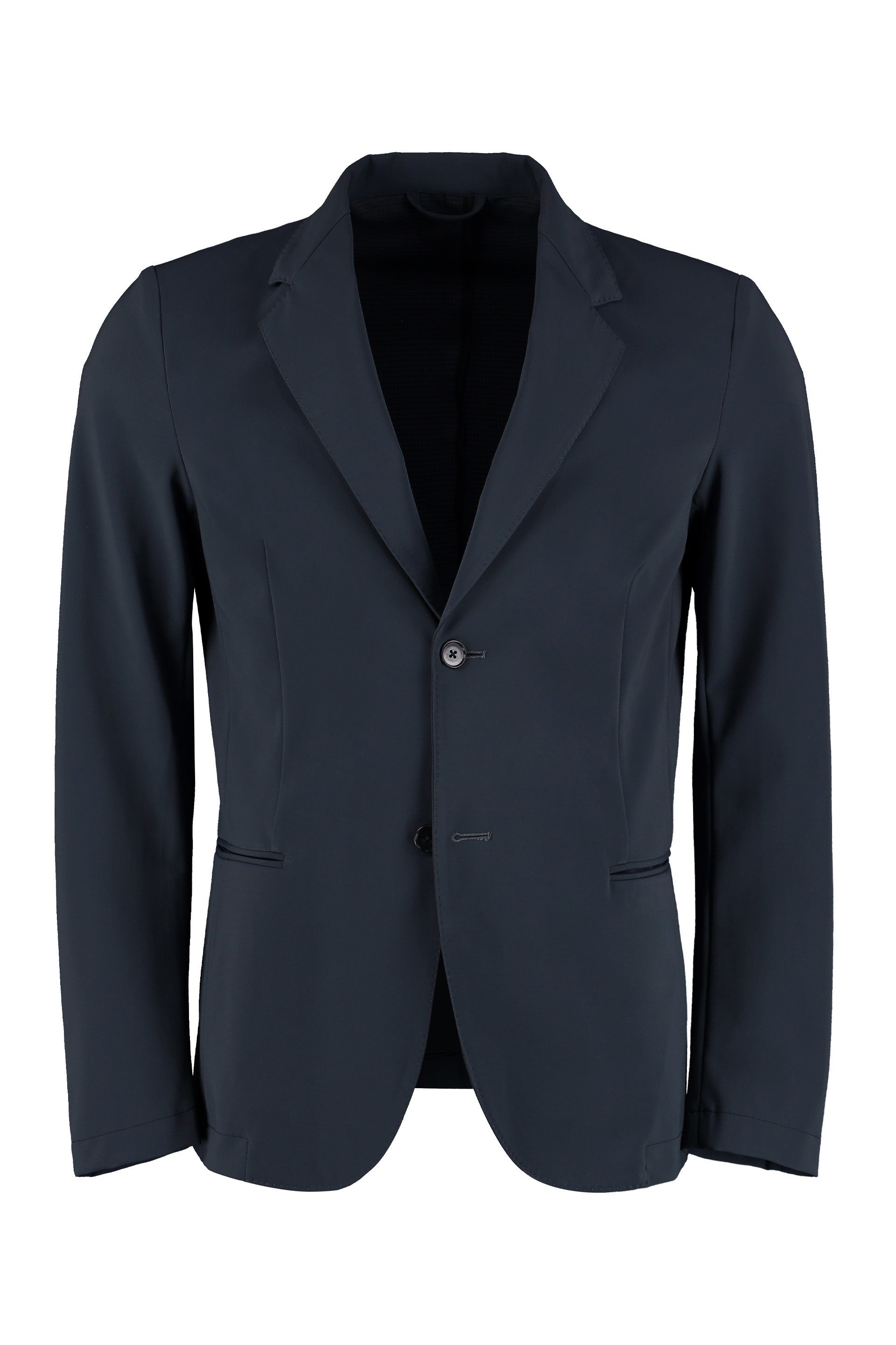 The Alphabet Single-Breasted Two-Button Blazer — Anthracite by The Alphabet