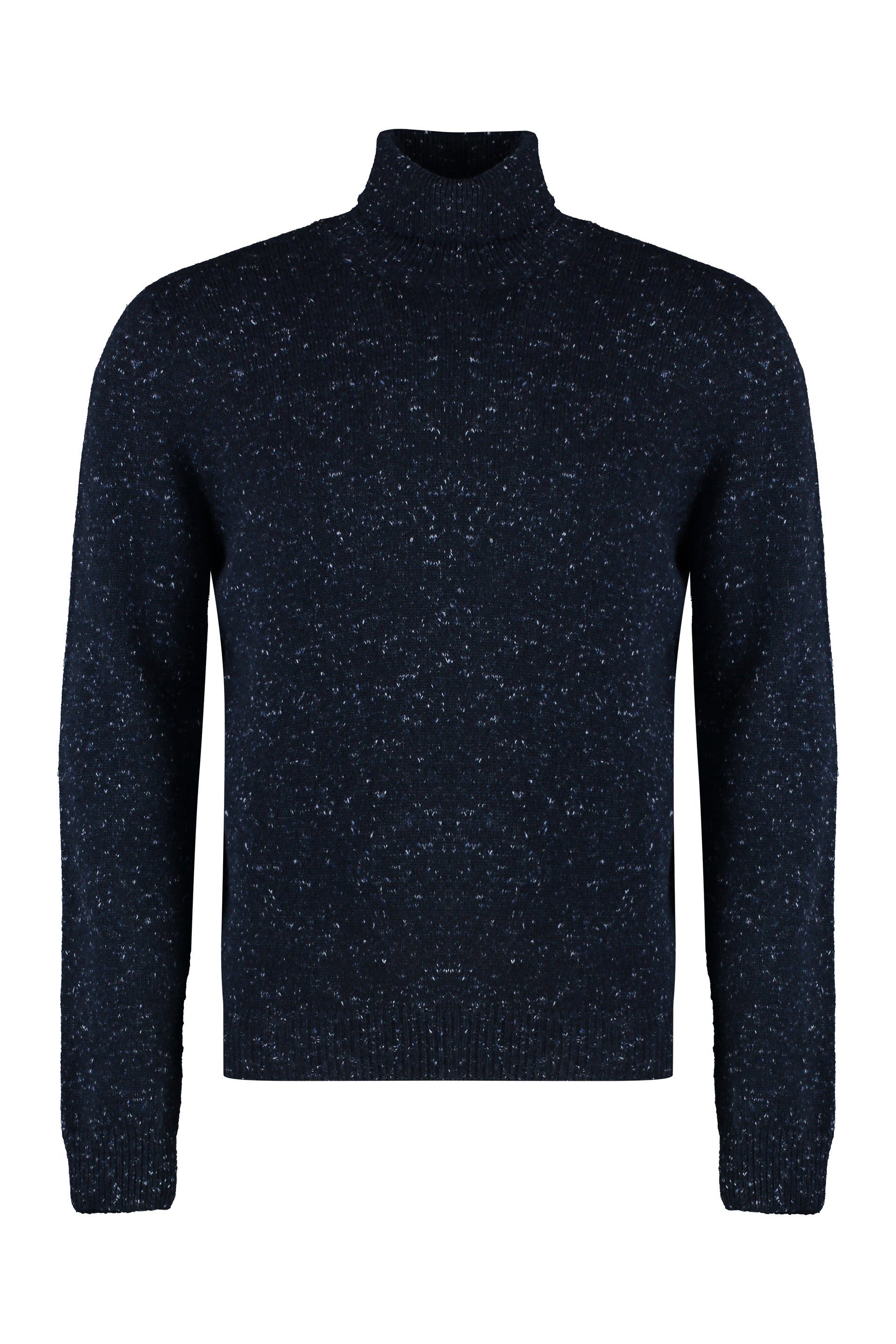 The Alphabet Cashmere Blend Turtleneck Sweater — Navy by The Alphabet