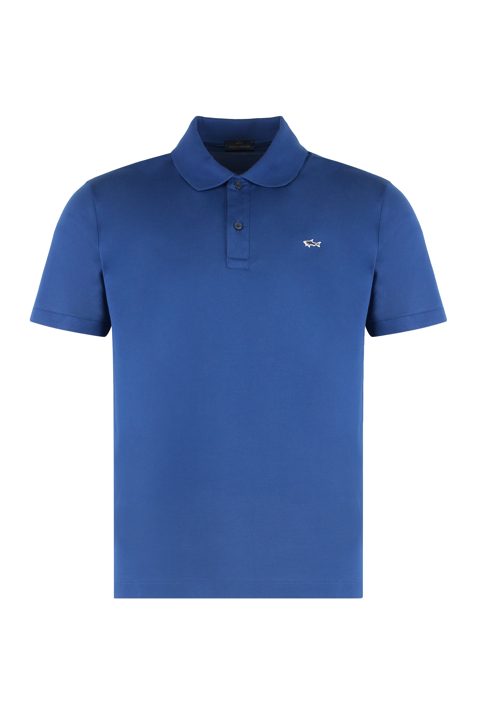 Paul & Shark Cotton Piqué Polo Shirt — Blue by Paul & Shark