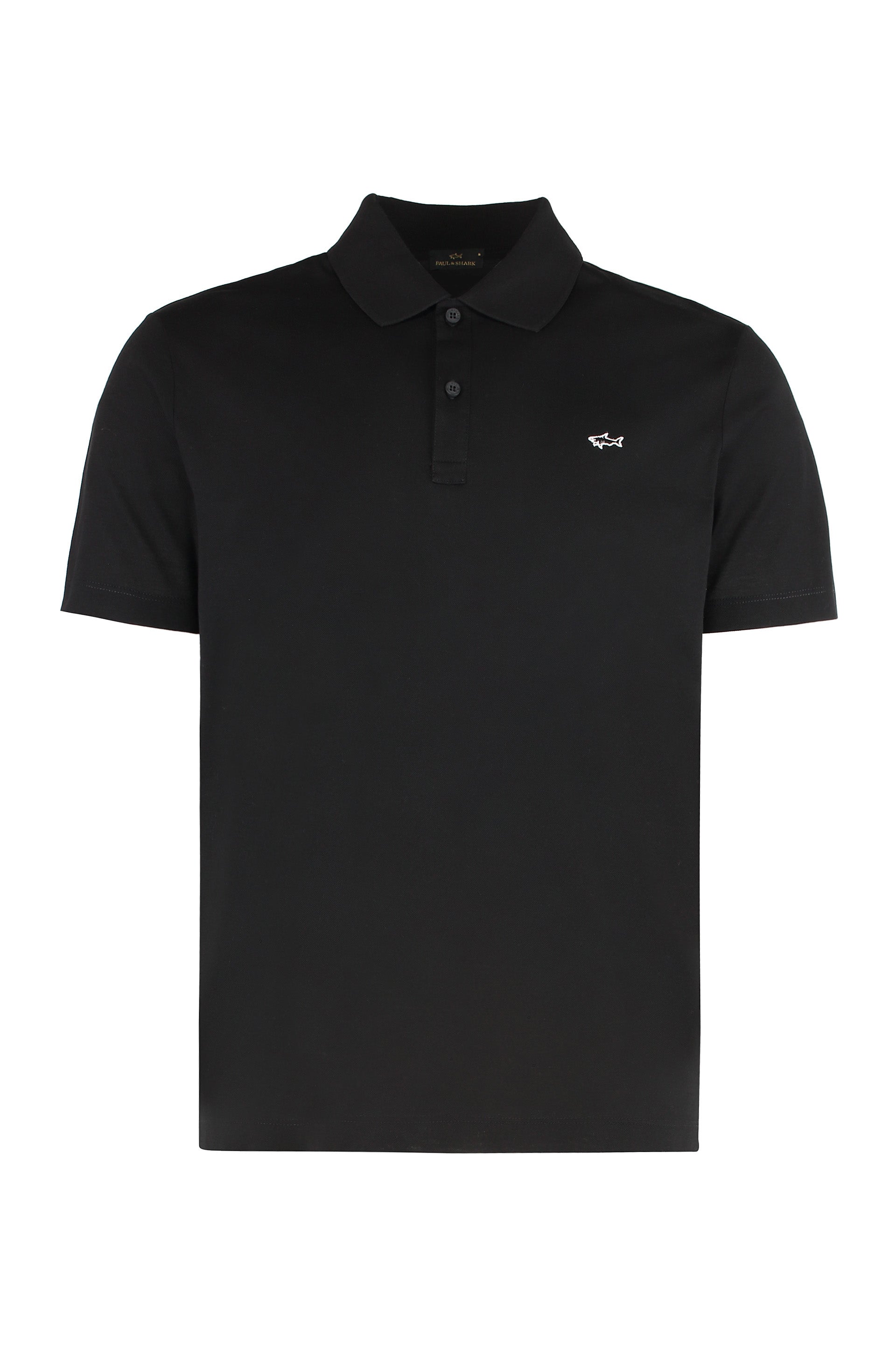Paul & Shark Cotton-Piqué Polo Shirt — Black by Paul & Shark