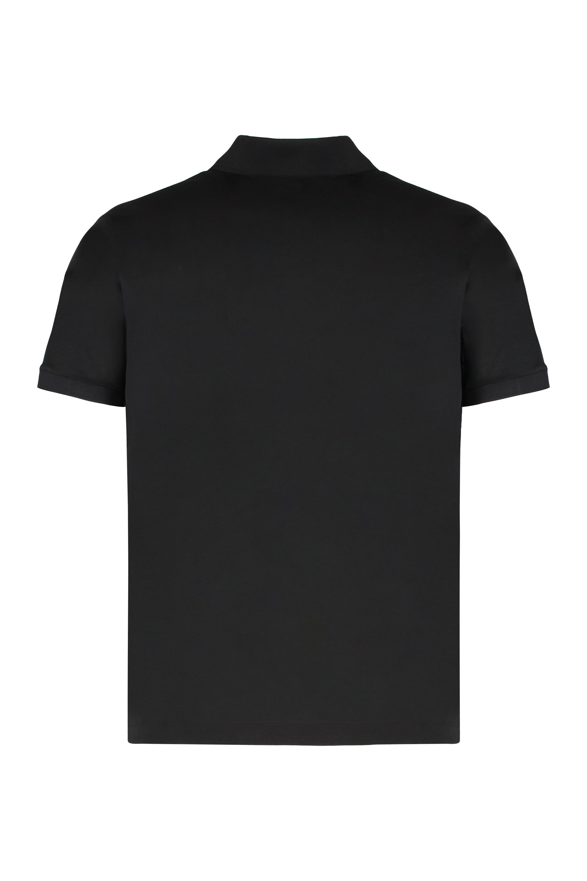 Paul & Shark Cotton Piqué Polo Shirt — Black, view 2