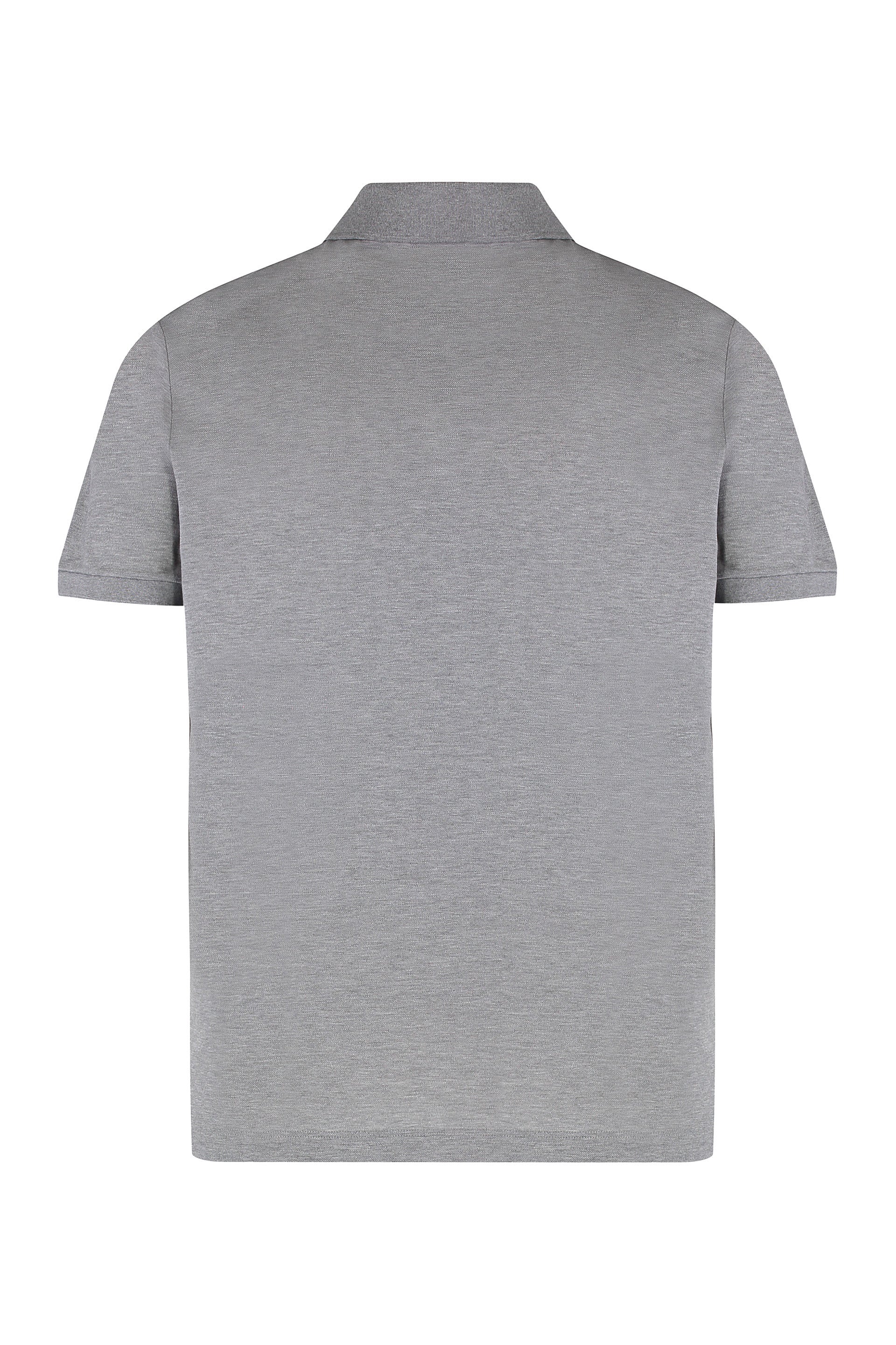 Paul & Shark Cotton Piqué Polo Shirt — Gray, view 2