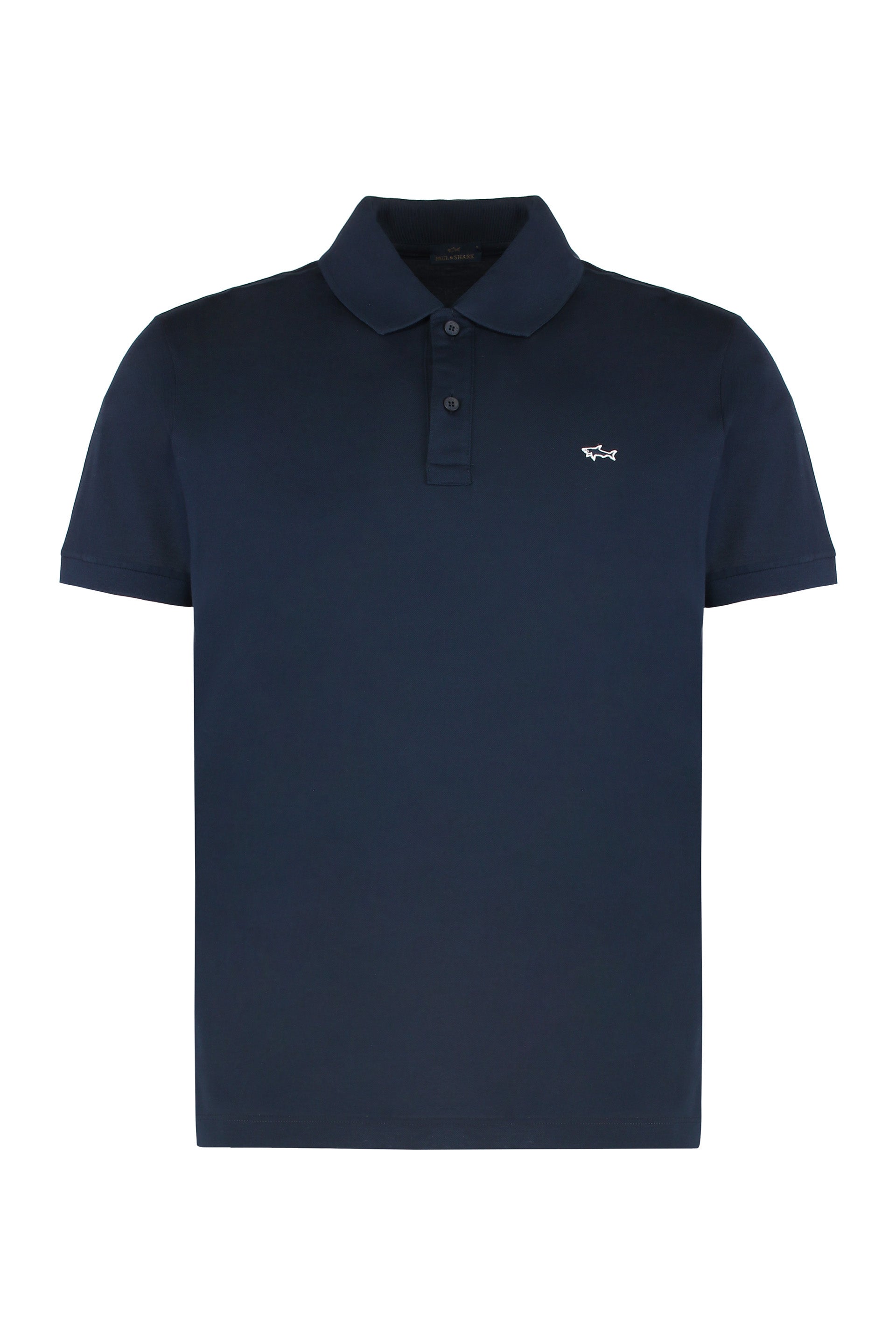 Paul & Shark Cotton Piqué Polo Shirt — Blue by Paul & Shark