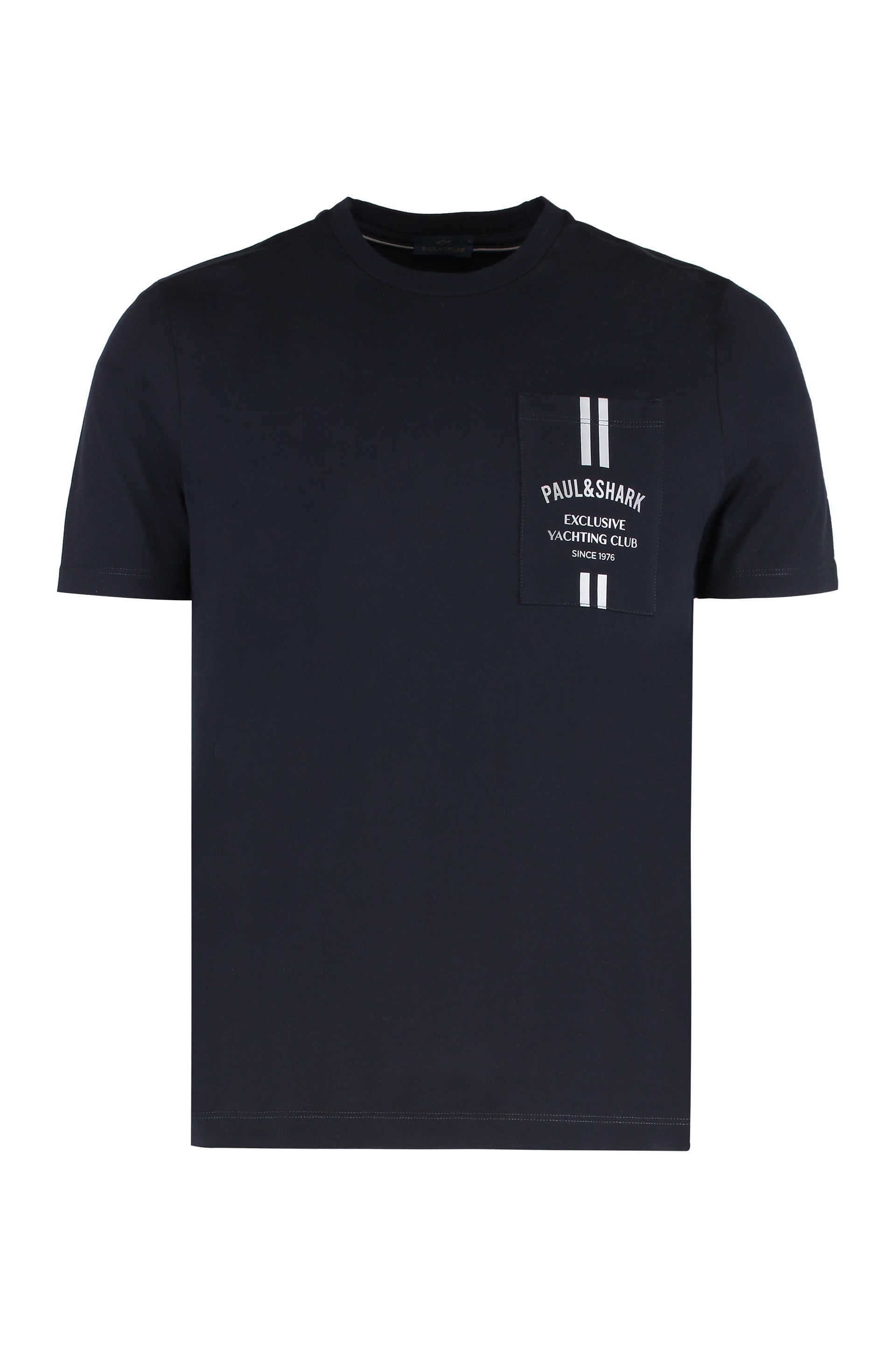 Paul & Shark Cotton Crew-Neck T-Shirt — Navy by Paul & Shark