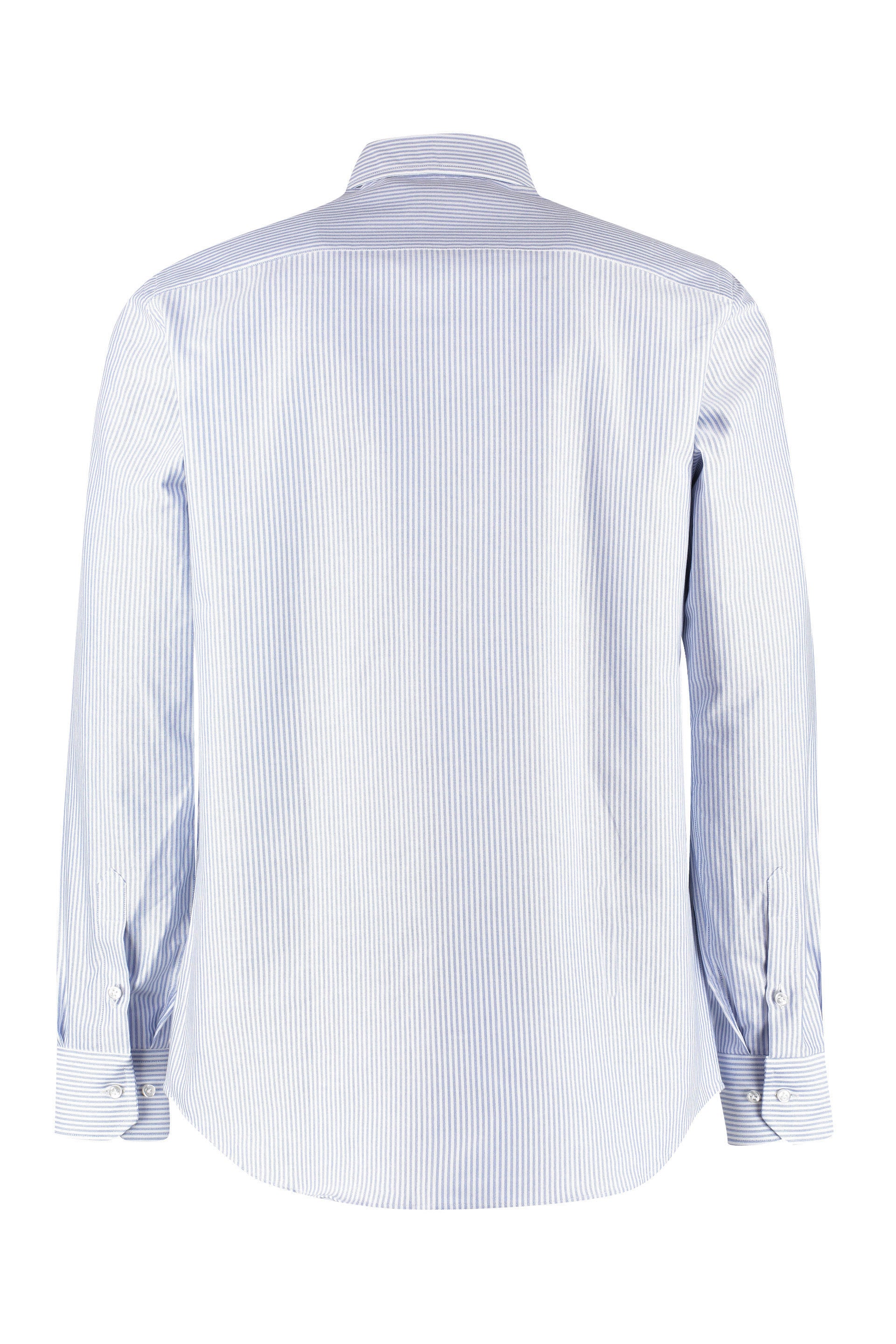 The Alphabet Striped Cotton Shirt — Blue, view 2