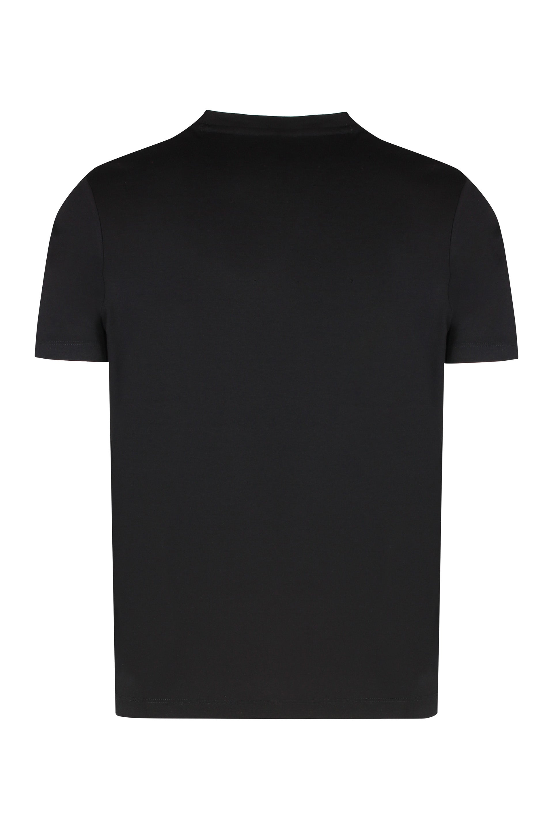 Paul & Shark Logo-Embroidered Crew Neck T-Shirt — Black, view 2