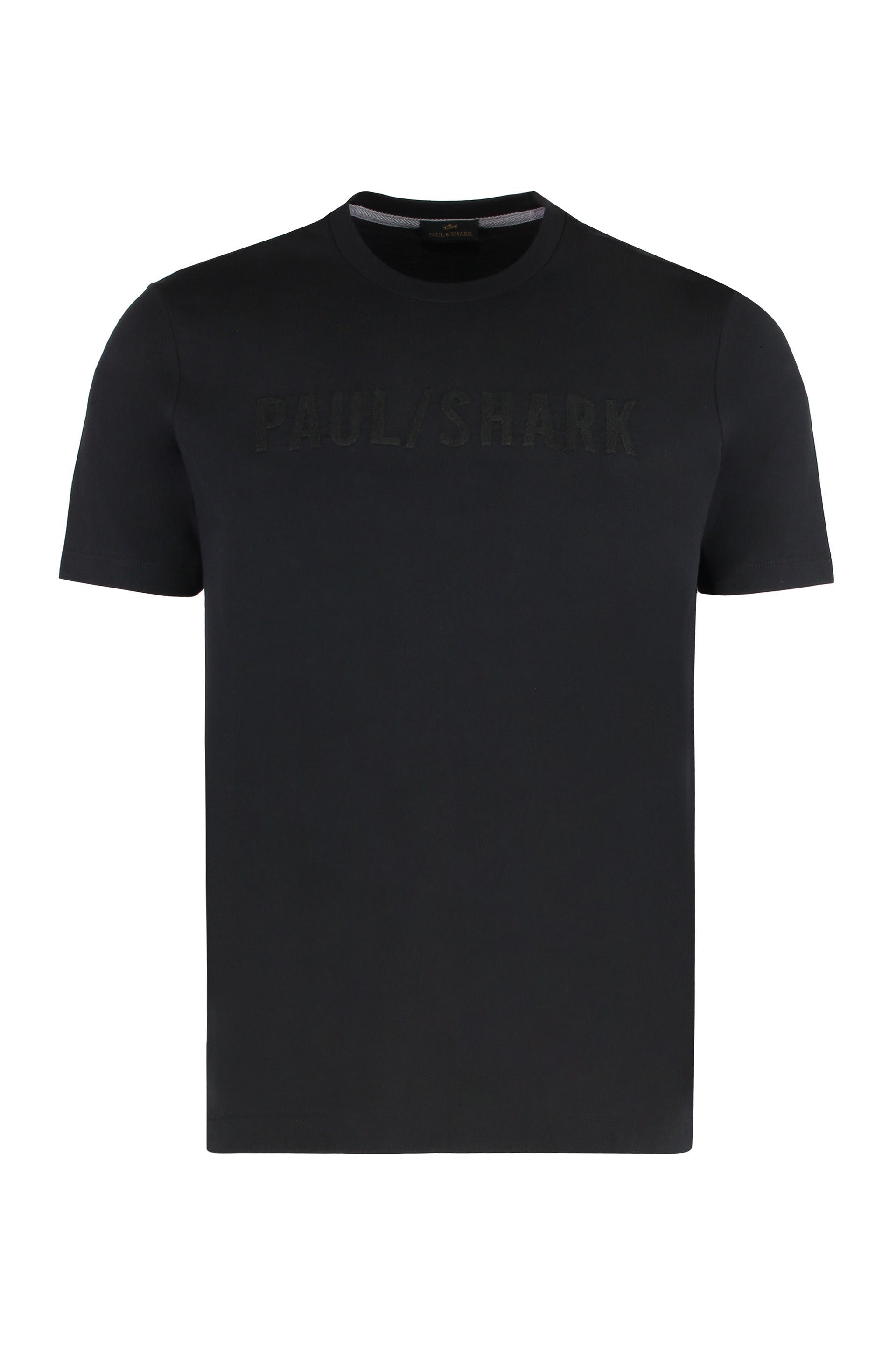Paul & Shark Logo-Embroidered Cotton Jersey T-Shirt — Black by Paul & Shark