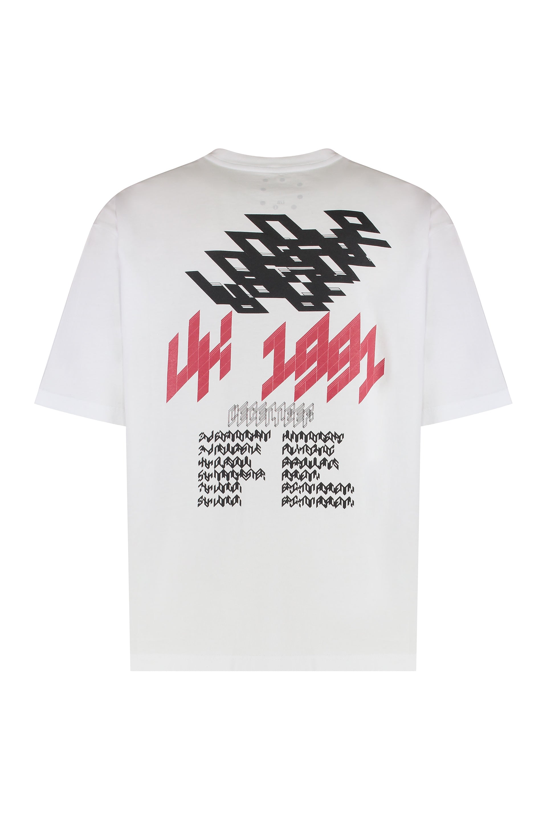 Ezr Crew-Neck Cotton T-Shirt — White, view 2