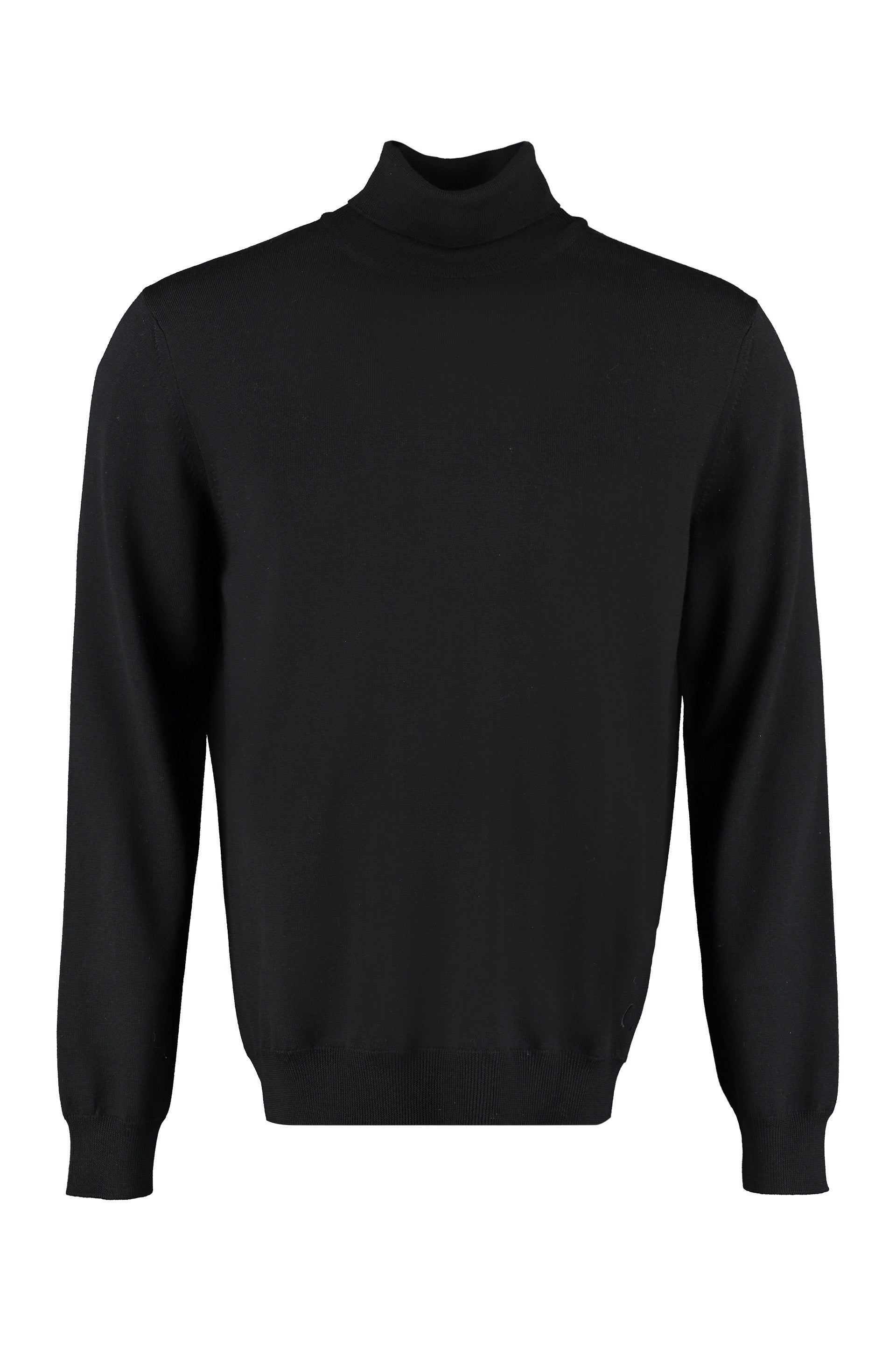 The Alphabet Extra-Fine Wool Turtleneck Sweater — Black by The Alphabet