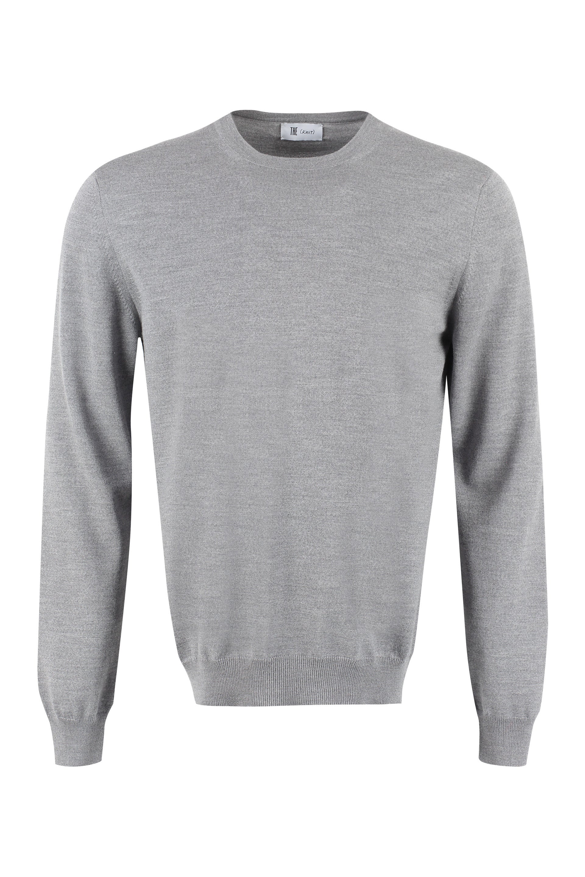 The Alphabet Extra-Fine Wool Crew-Neck Sweater — Gray by The Alphabet