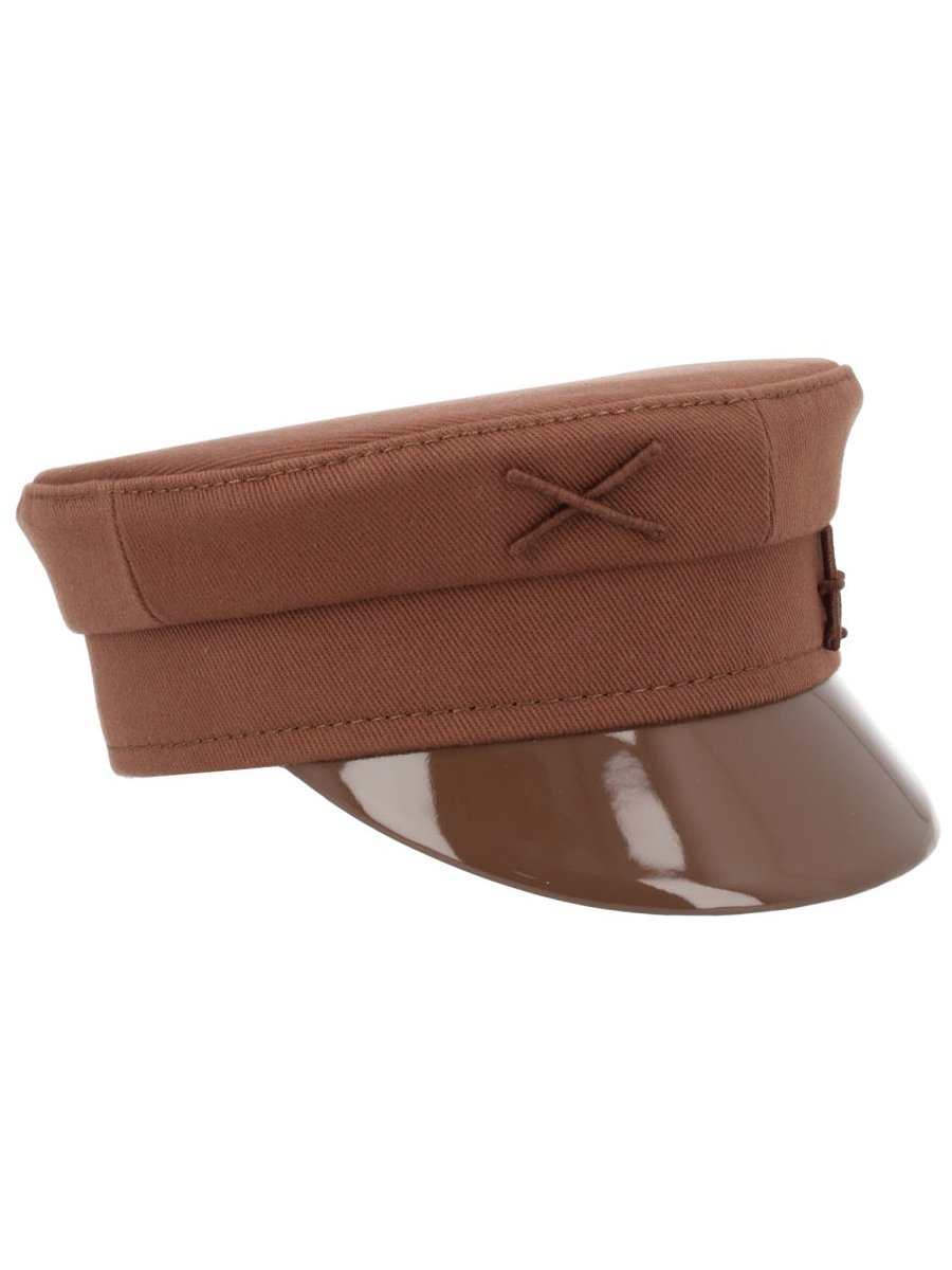 Ruslan Baginskiy KPC09SS26_C-LK-WRBBROWN Baker Boy Cap — Brown by Ruslan Baginskiy