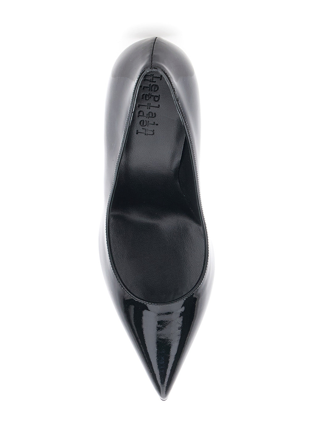 Leplain Patent Leather Pointed-Toe Pump — Black, view 3