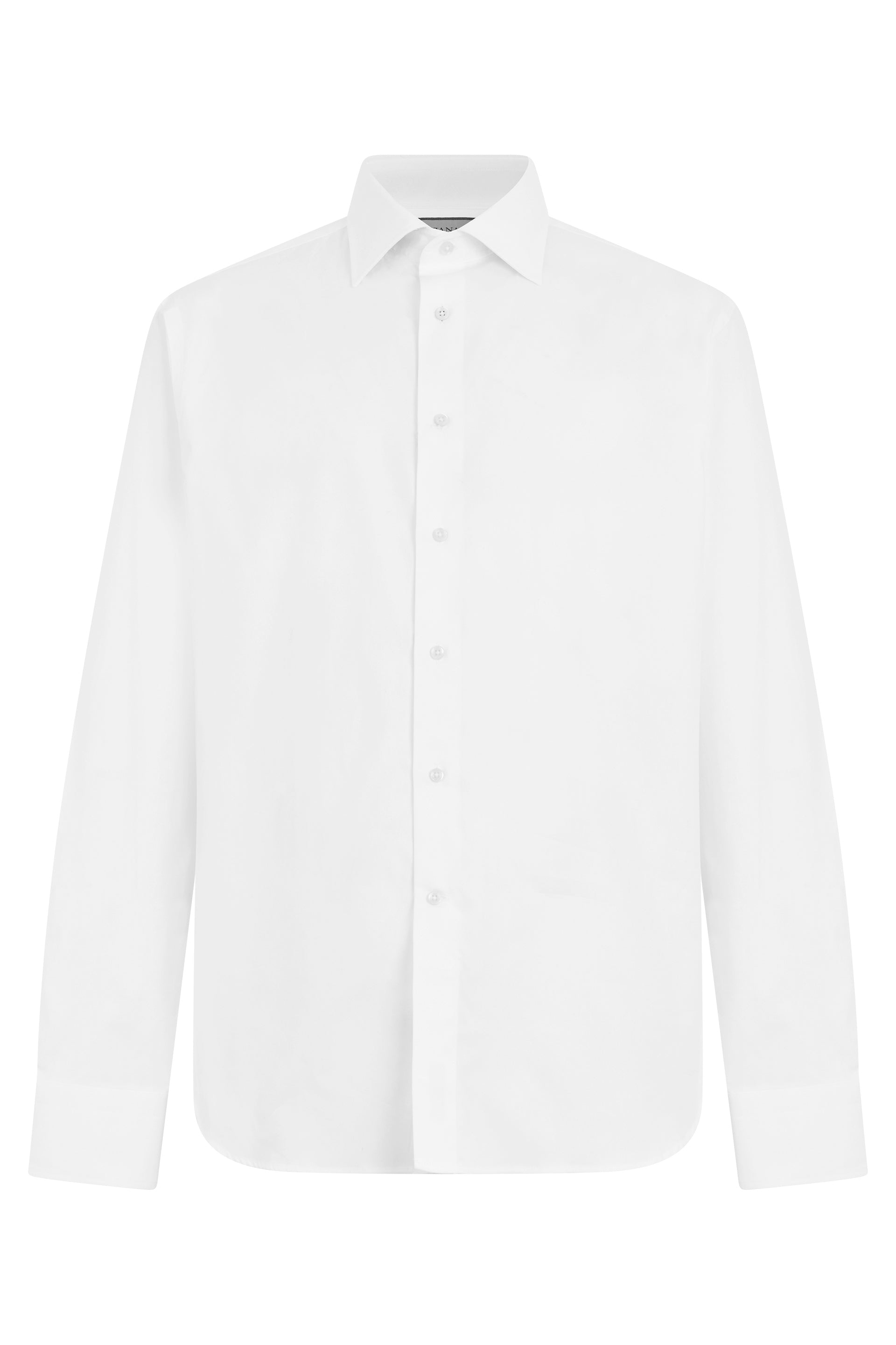 Canali Long-Sleeved Cotton Shirt — White by Canali
