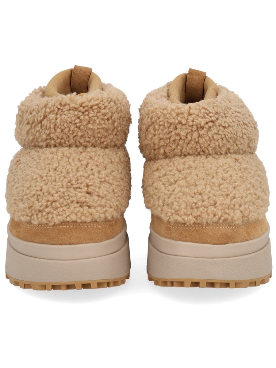 Ash Leather and Fabric Boots — Beige by Ash