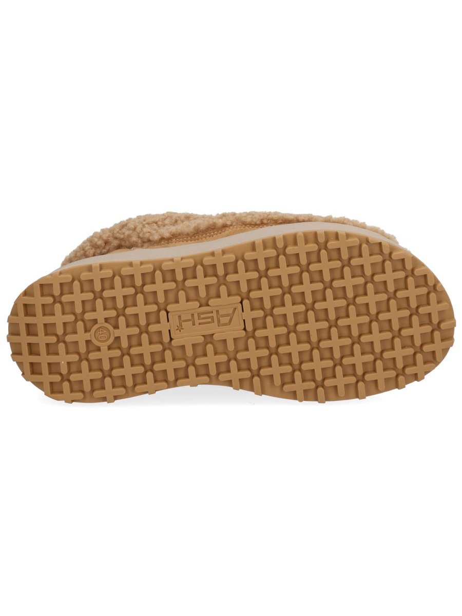 Ash Leather and Fabric Boots — Beige, view 4
