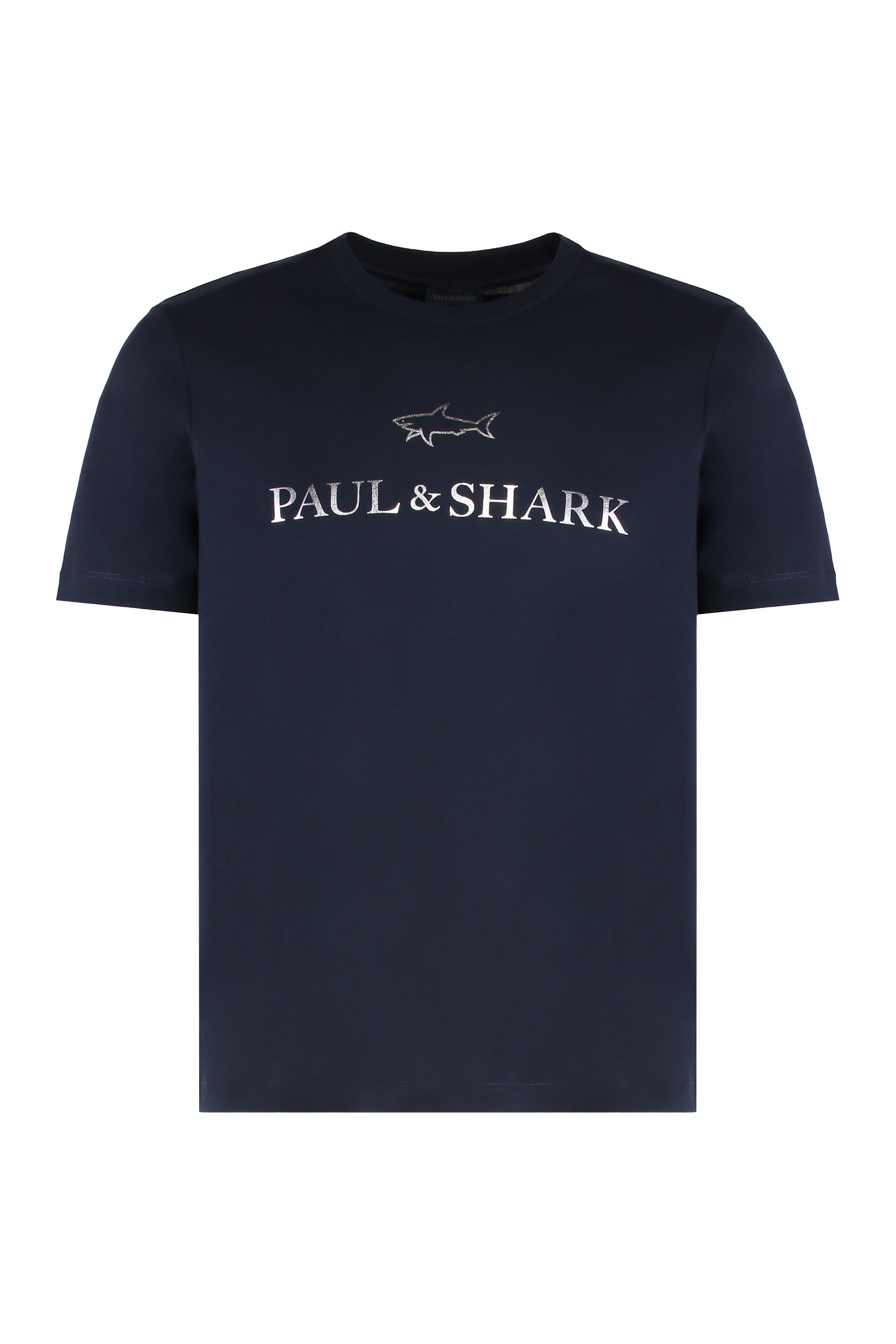 Paul & Shark Logo-Print Cotton Jersey T-Shirt — Navy by Paul & Shark