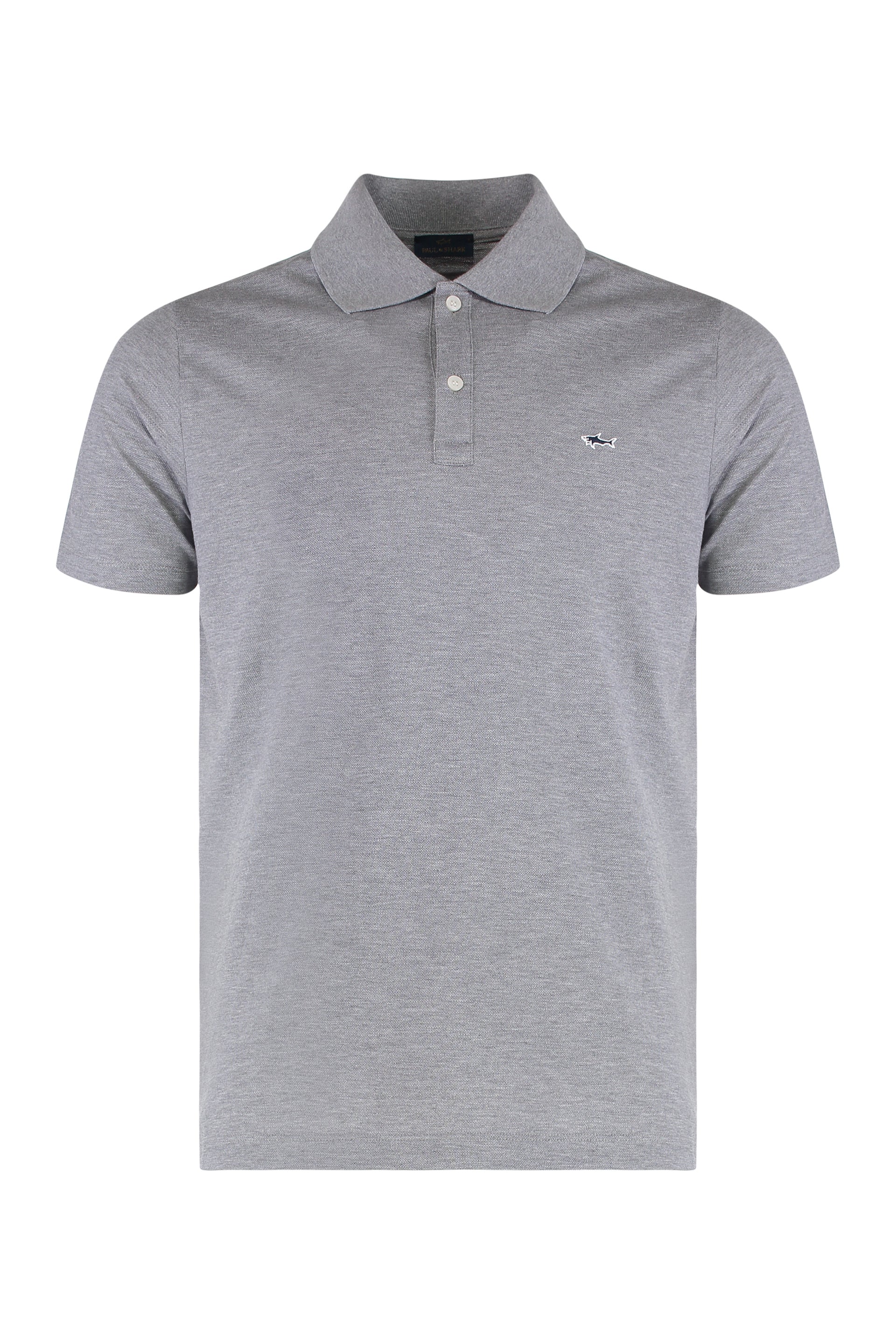 Paul & Shark Cotton Piqué Polo Shirt — Gray by Paul & Shark