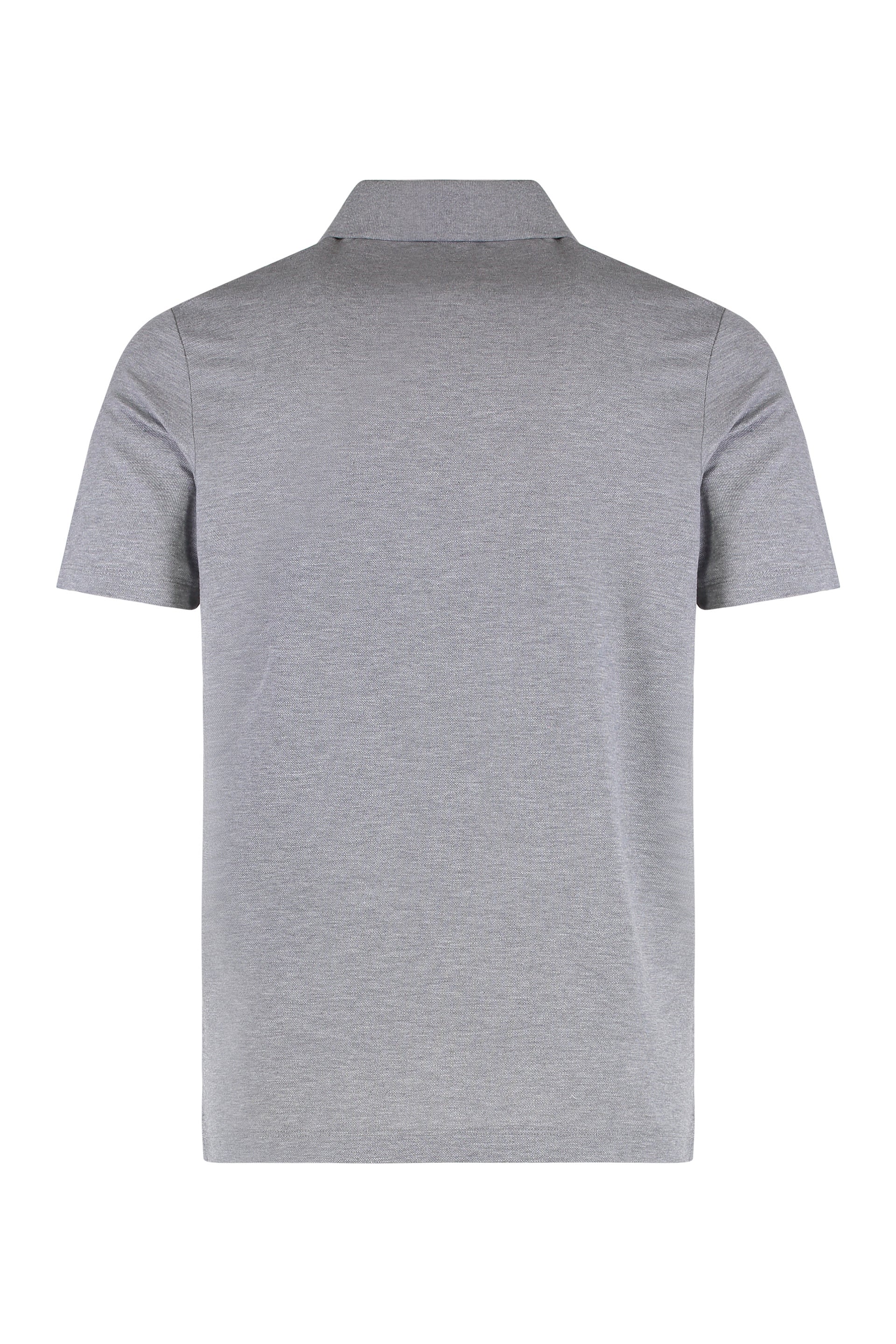 Paul & Shark Cotton Piqué Polo Shirt — Gray, view 2