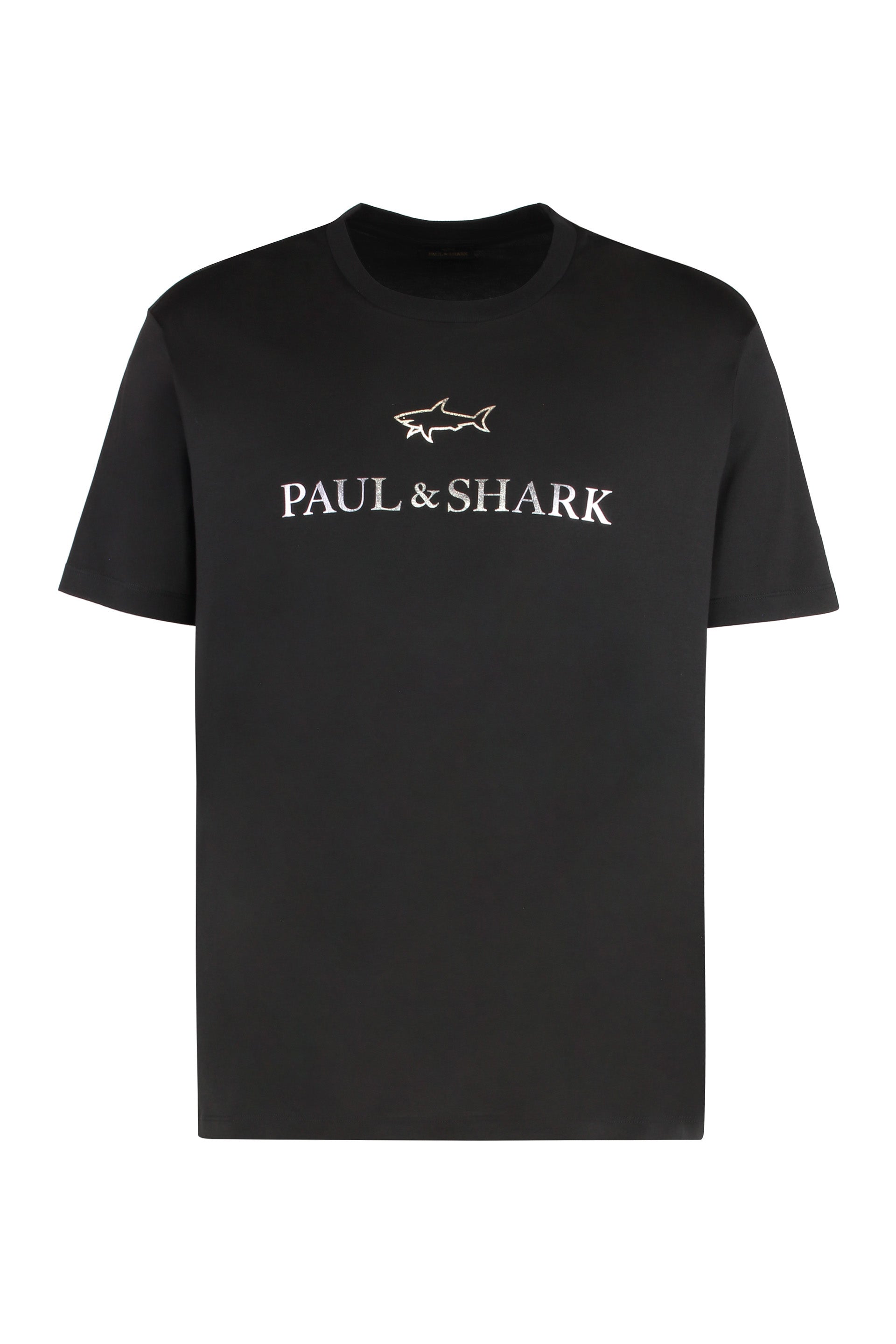 Paul & Shark Logo-Embroidered Cotton Jersey T-Shirt — Black by Paul & Shark