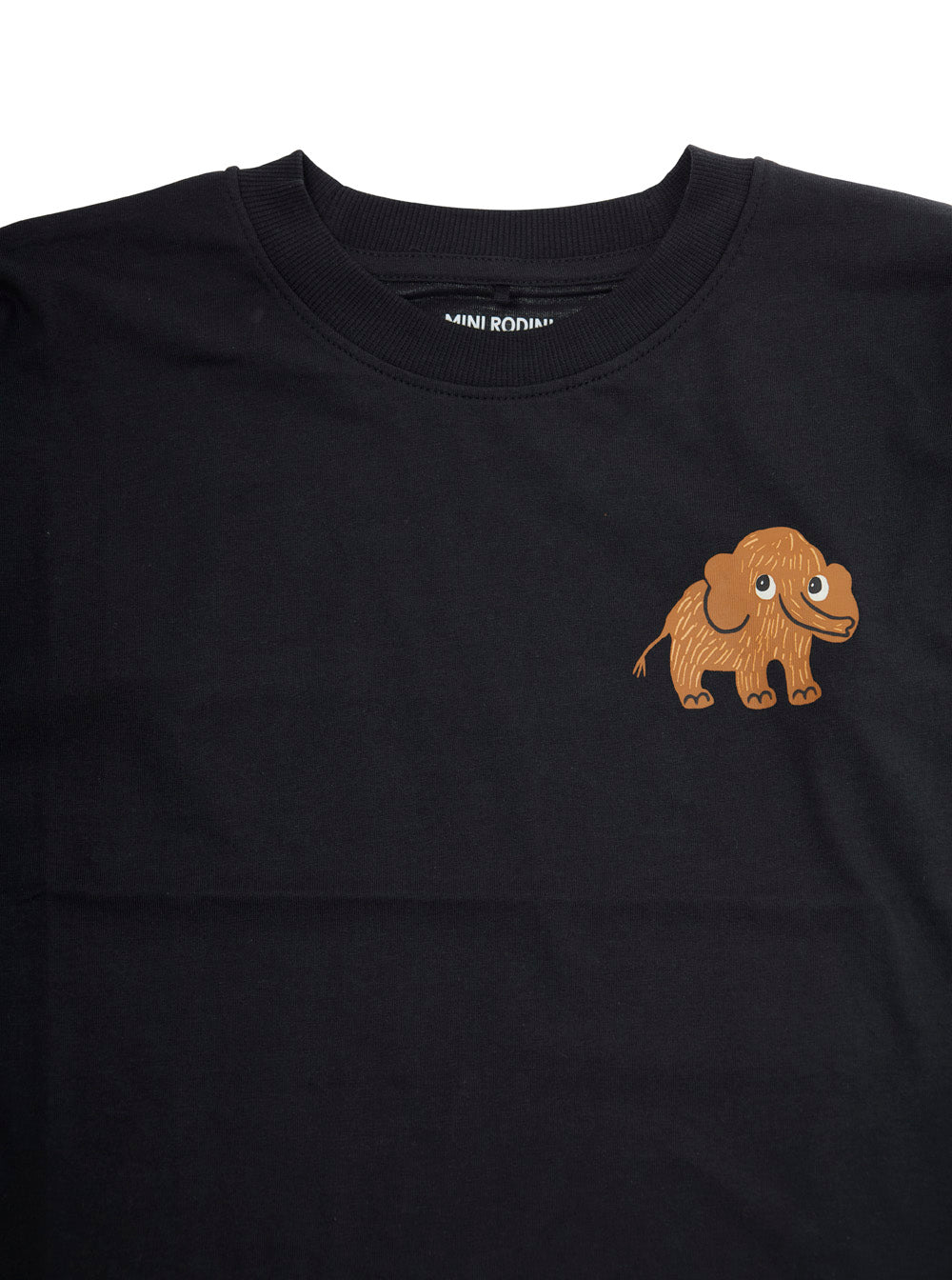 Mini Rodini Logo-Embroidered T-Shirt — Black, view 3