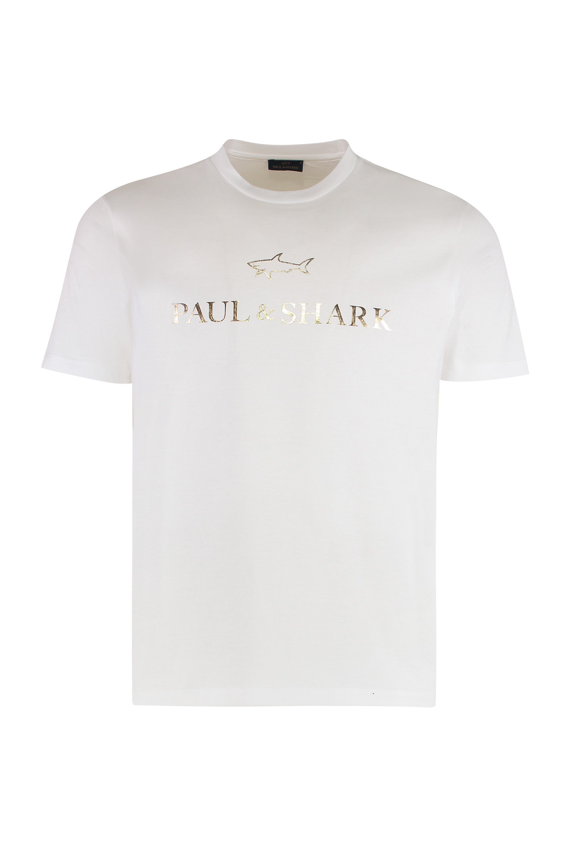 Paul & Shark Logo-Print Cotton Jersey T-Shirt — White by Paul & Shark