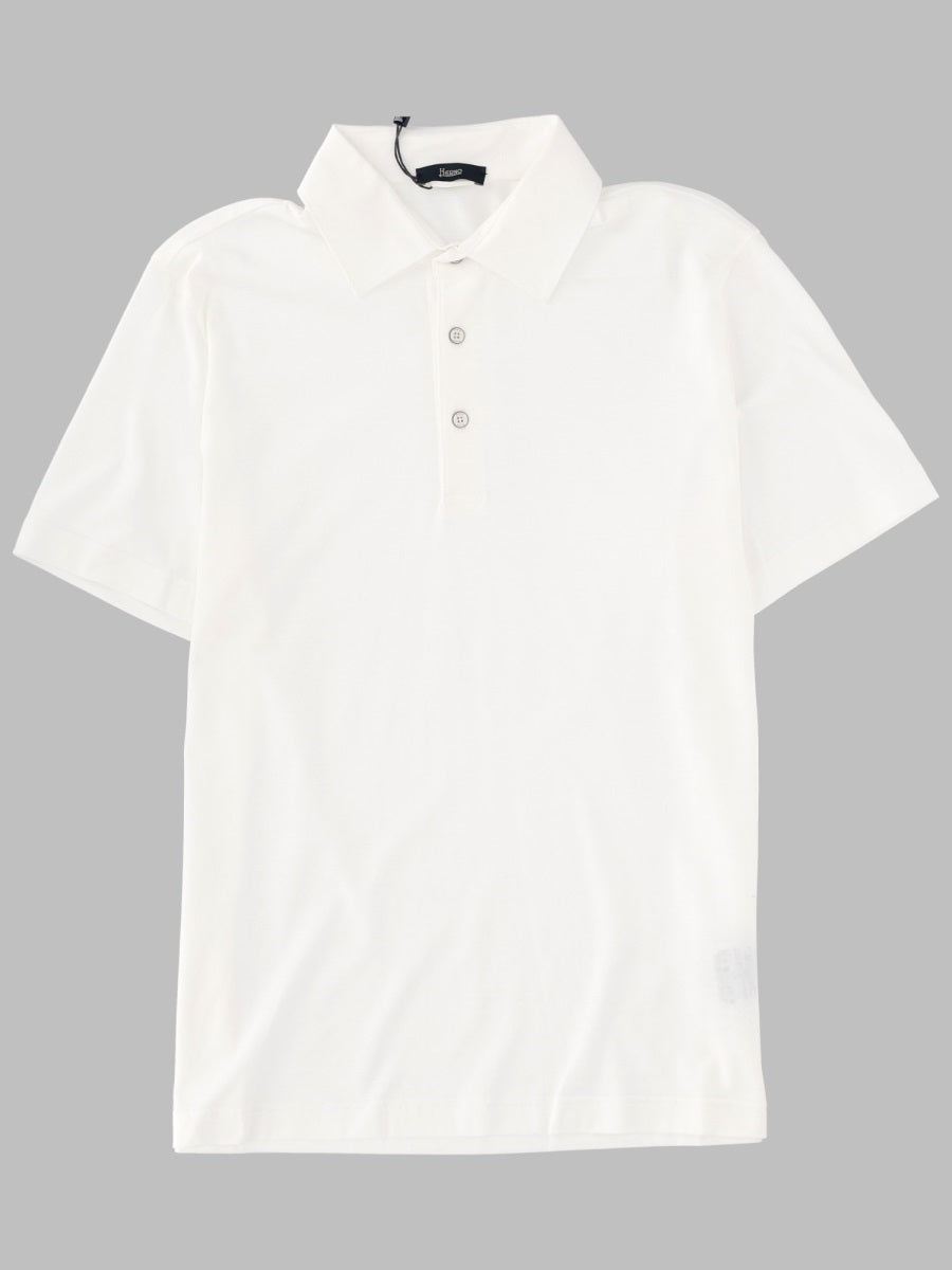 Herno Cotton Polo Shirt — White by Herno