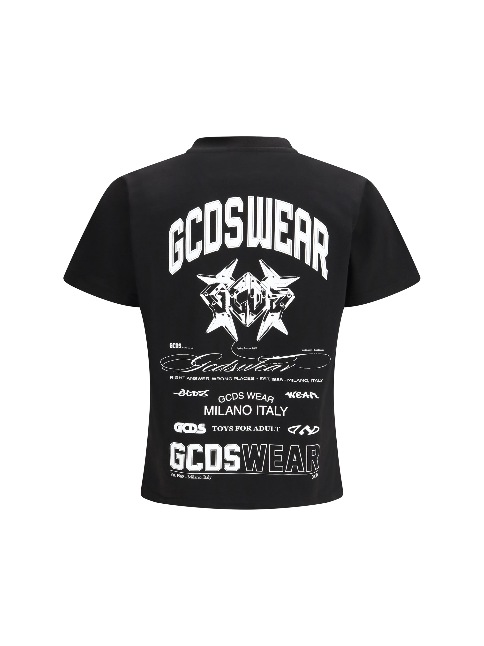 GCDS Archive History Print T-Shirt — Black by GCDS