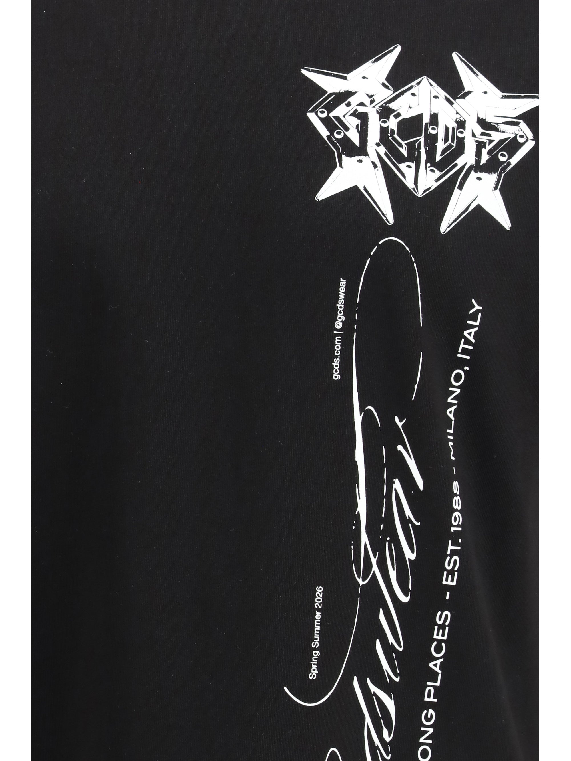 GCDS Archive History Print T-Shirt — Black, view 2