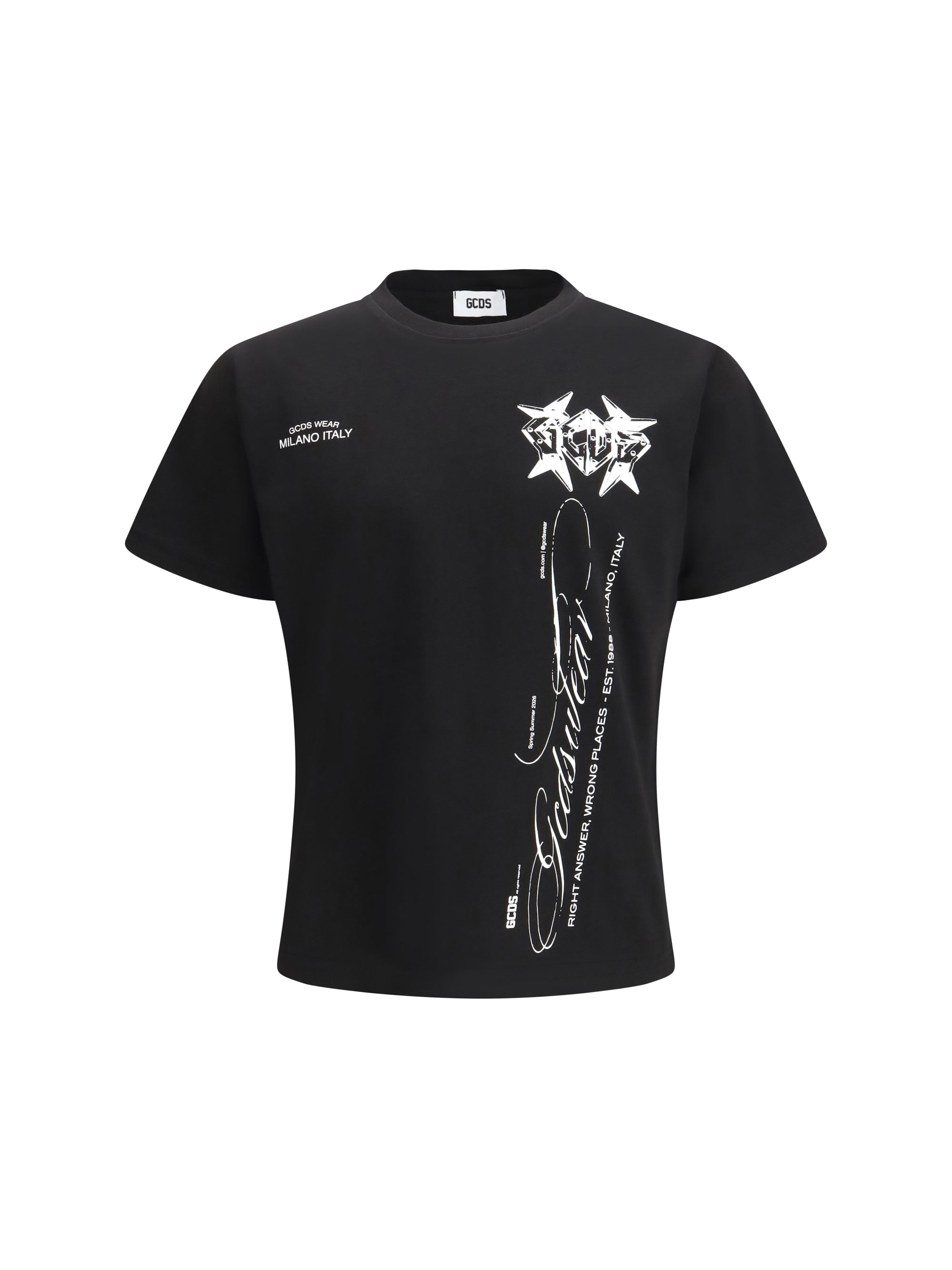 GCDS Archive History Print T-Shirt — Black, view 3