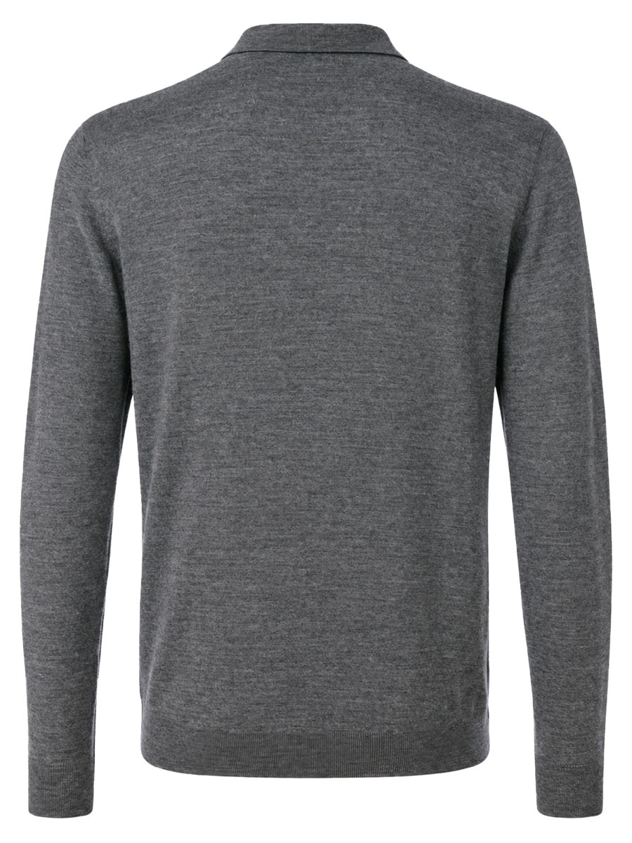 Drumohr Merino Wool Polo Shirt — Multicolor, view 2