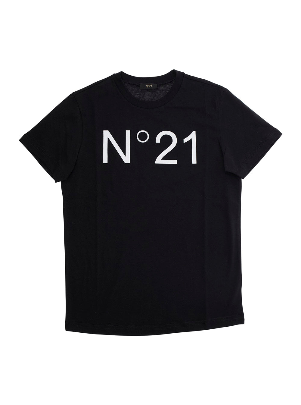 Nº21 Logo-Printed Cotton T-Shirt — Black by Nº21