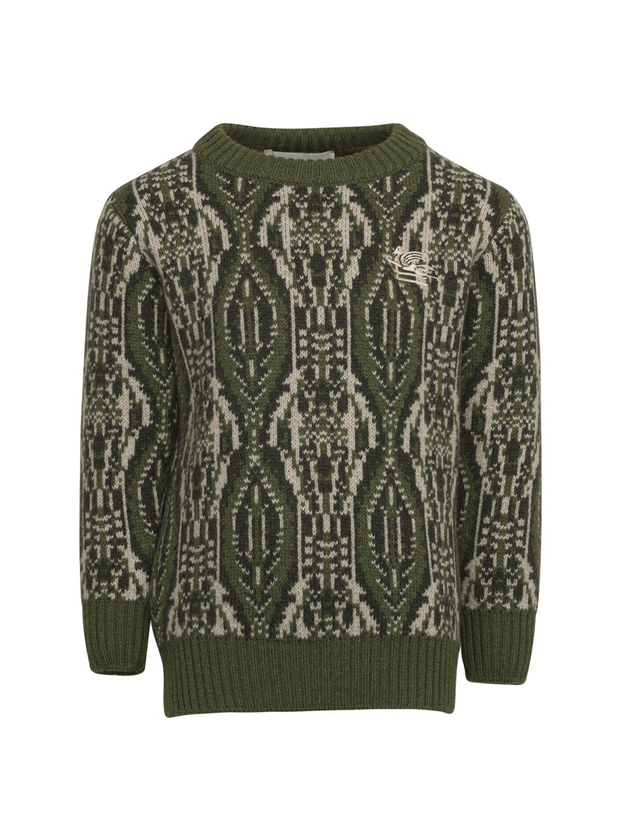 Etro Virgin Wool Blend Shirt — Green by Etro