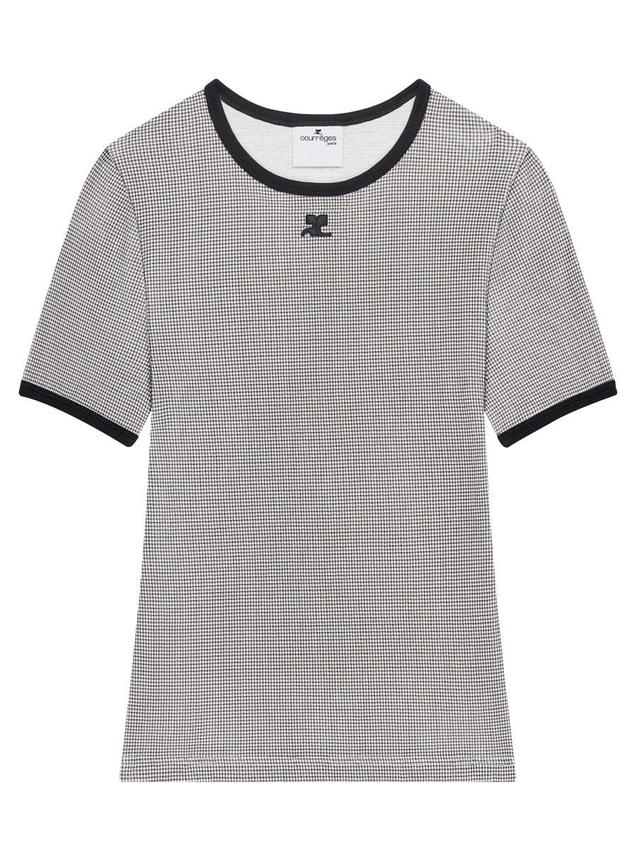 CourrèGes Cotton Logo T-Shirt — Black by Courreges
