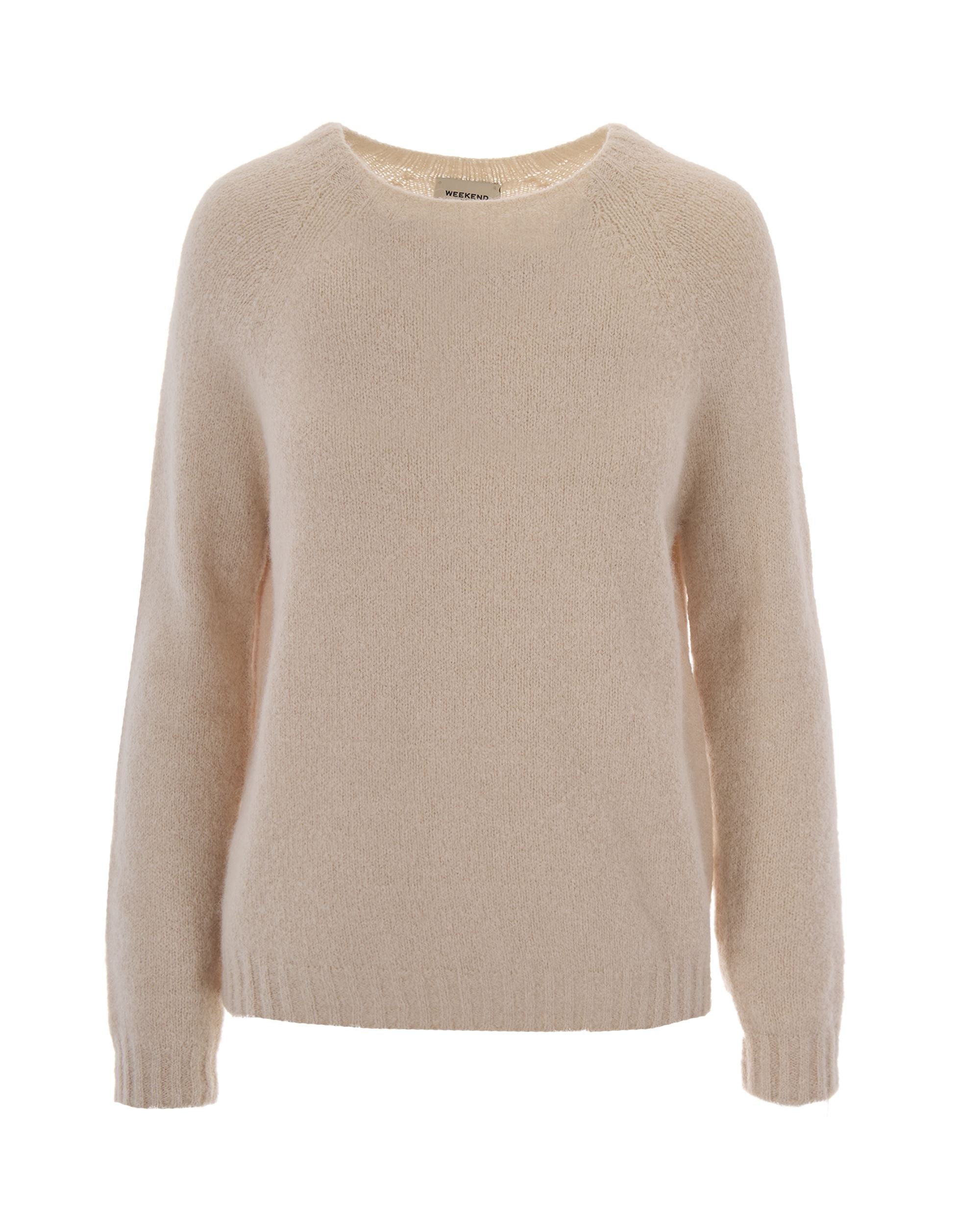 Weekend Max Mara Alpaca-Blend Knit Sweater — Beige by Weekend Max Mara