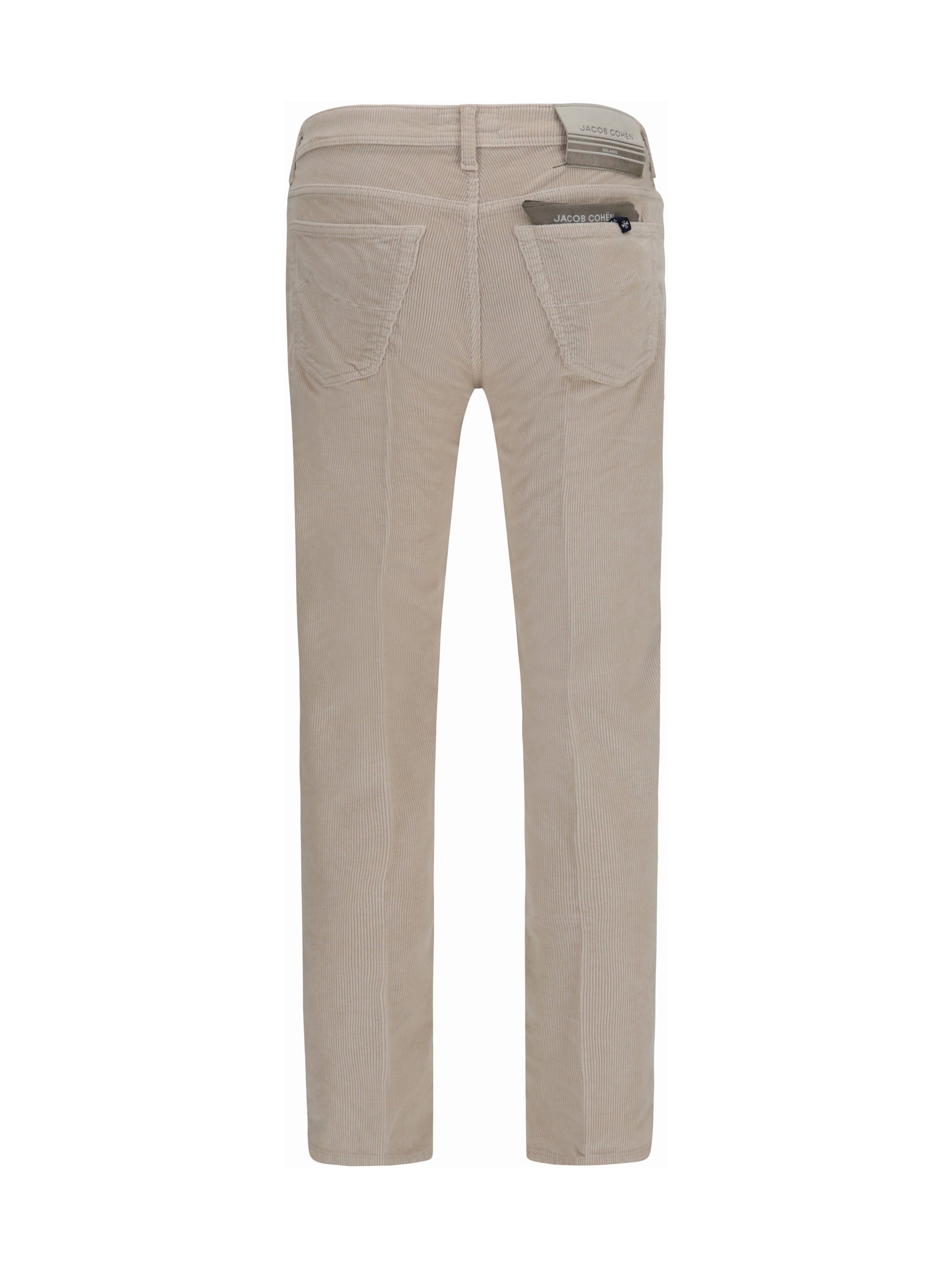 Jacob CohëN Straight-Leg Corduroy Trousers — Beige, view 2
