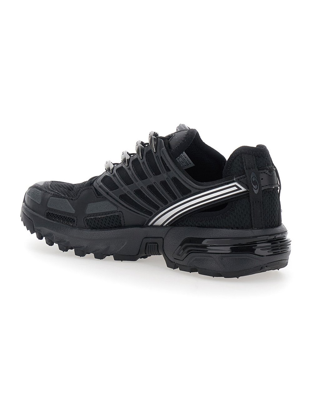 Salomon Tech Fabric Low-Top Sneakers — Black, view 3