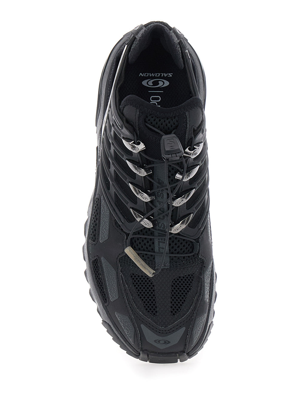 Salomon Tech Fabric Low-Top Sneakers — Black, view 4